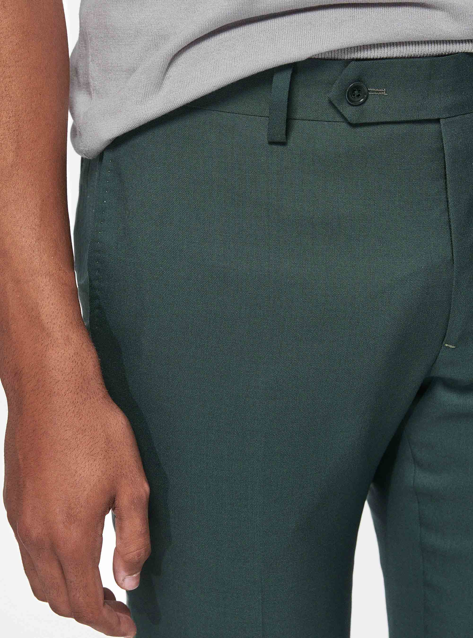 Pure wool trousers Vitale Barberis Canonico, GREEN