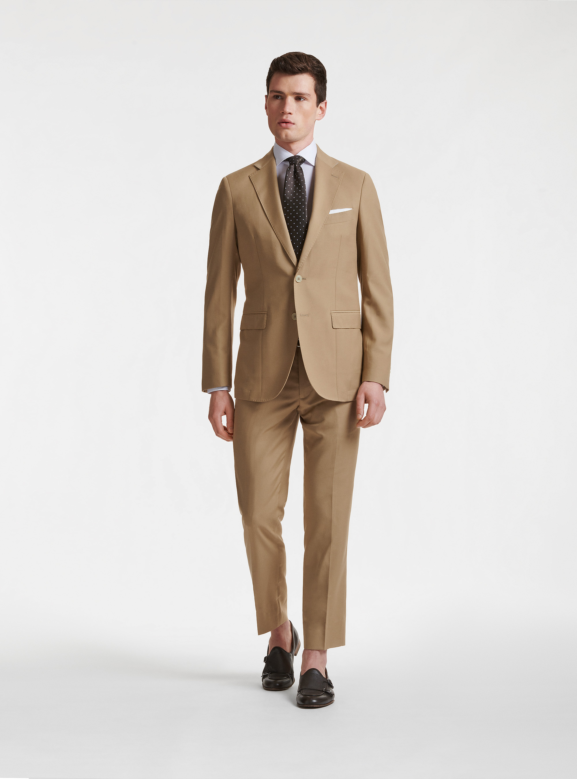 Giacca per abito slim fit, SABBIA