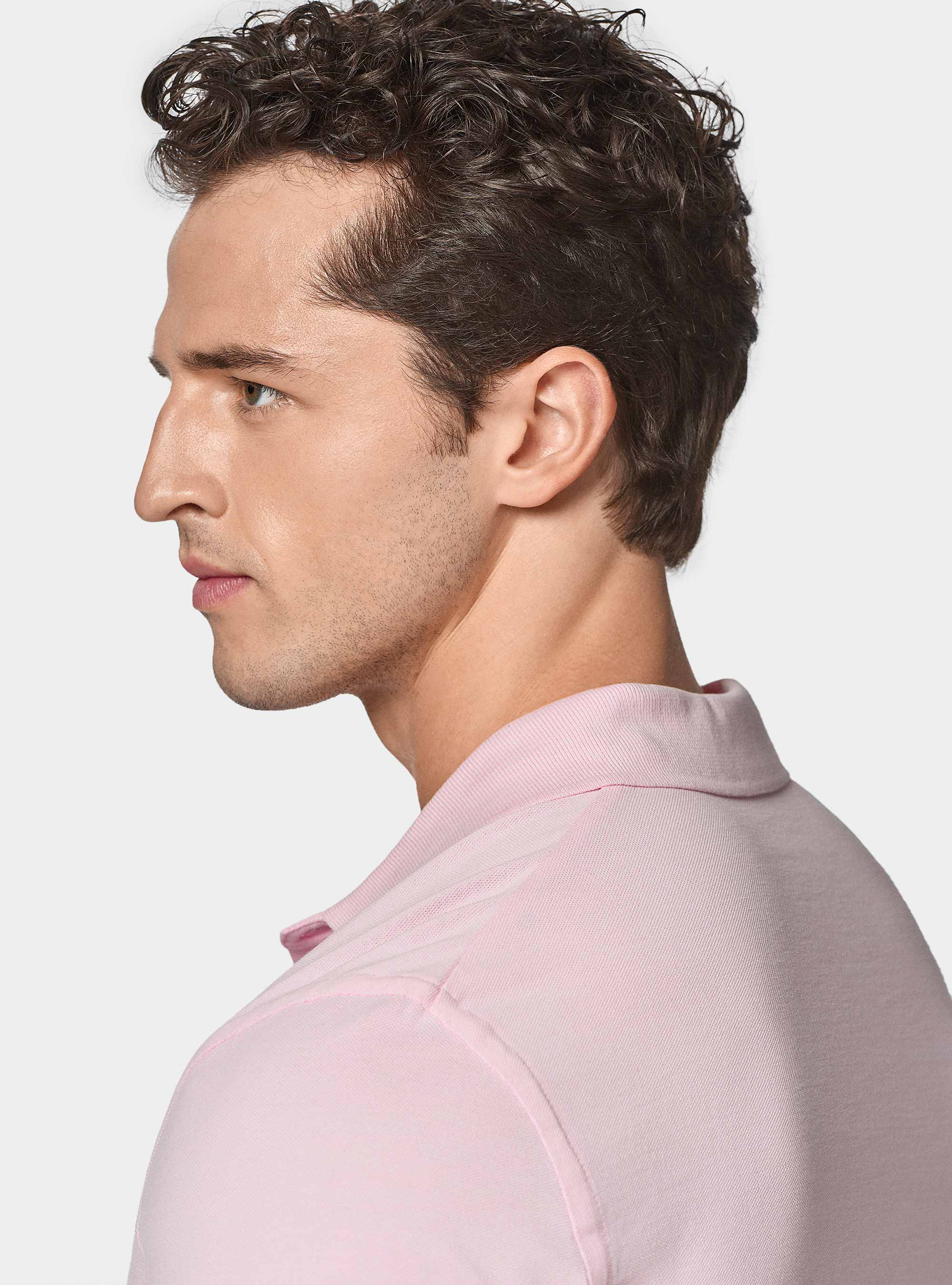 Polo classica in piquet, ROSA