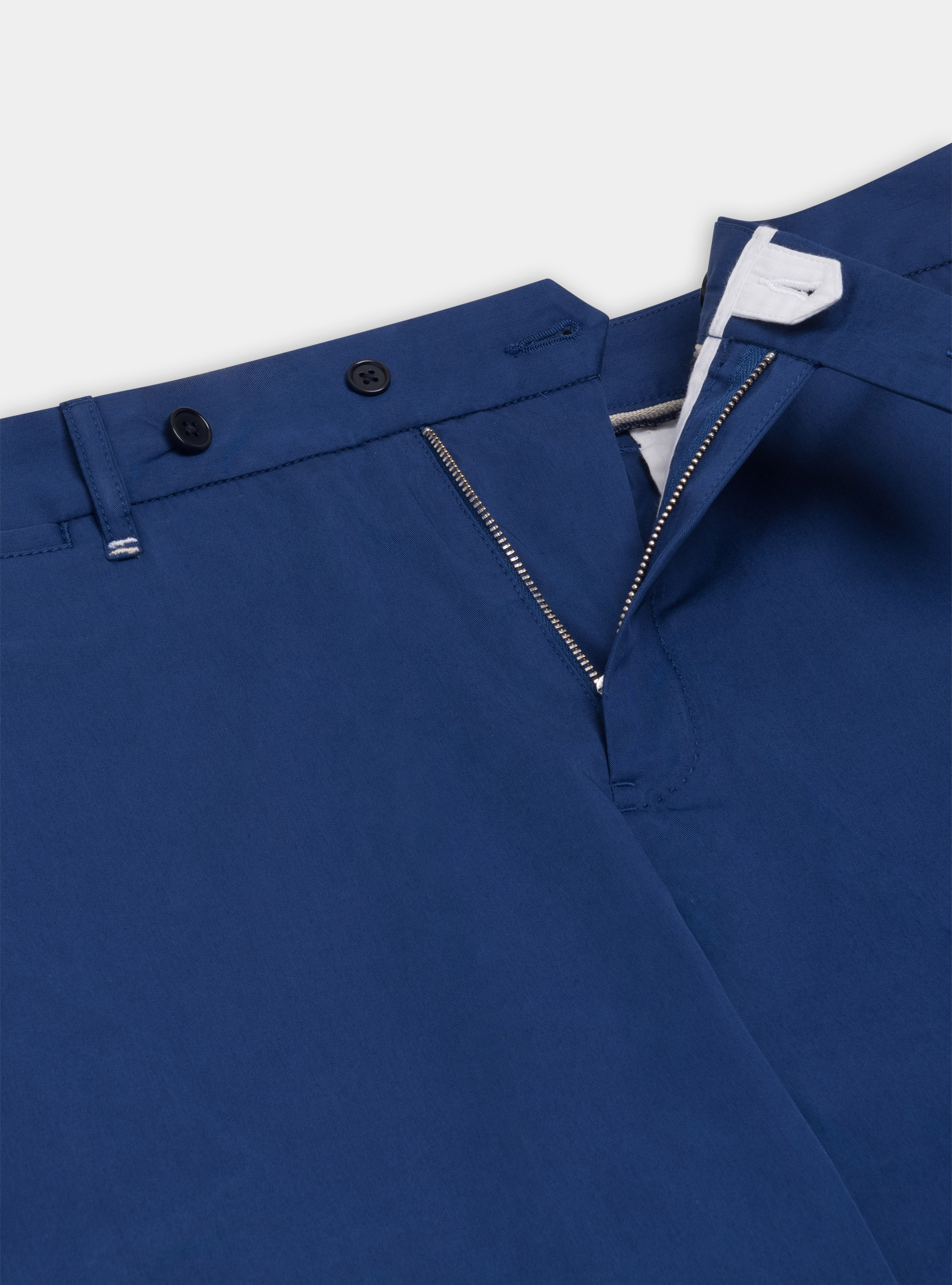 Bermudas de sarga de algod&oacute;n ligero, AZUL MEDIO