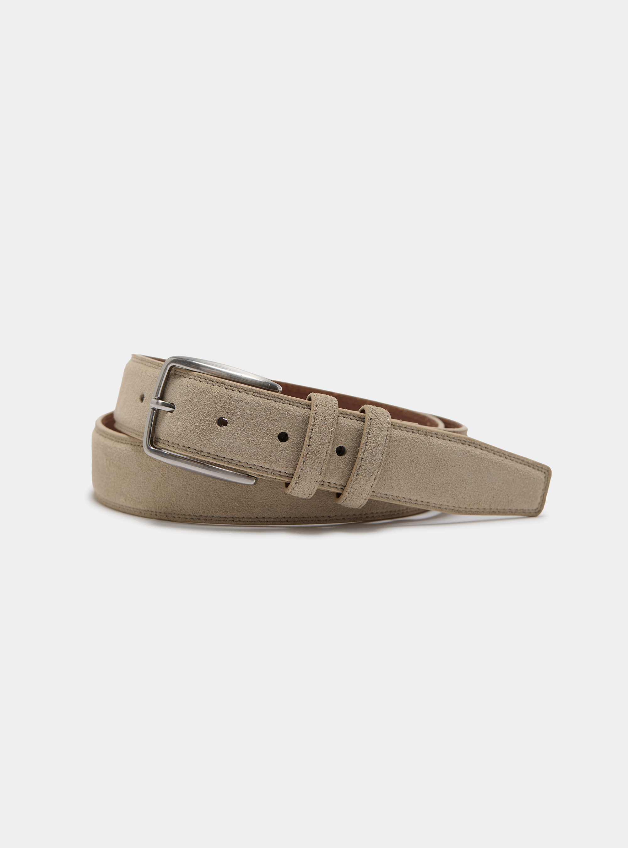 Suede belt, ECRU