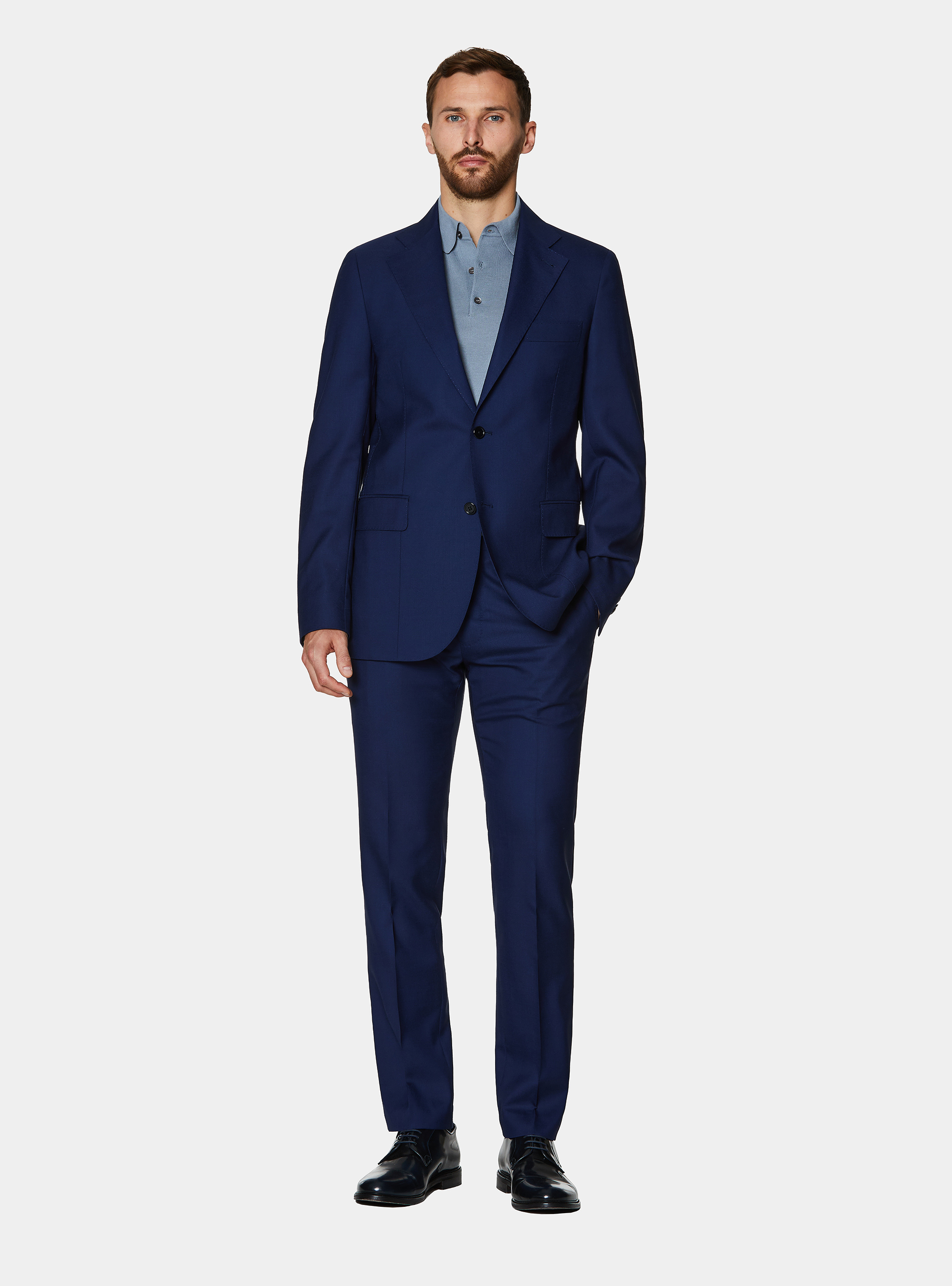 Blue wool suit by Vitale Barberis Canonico, 