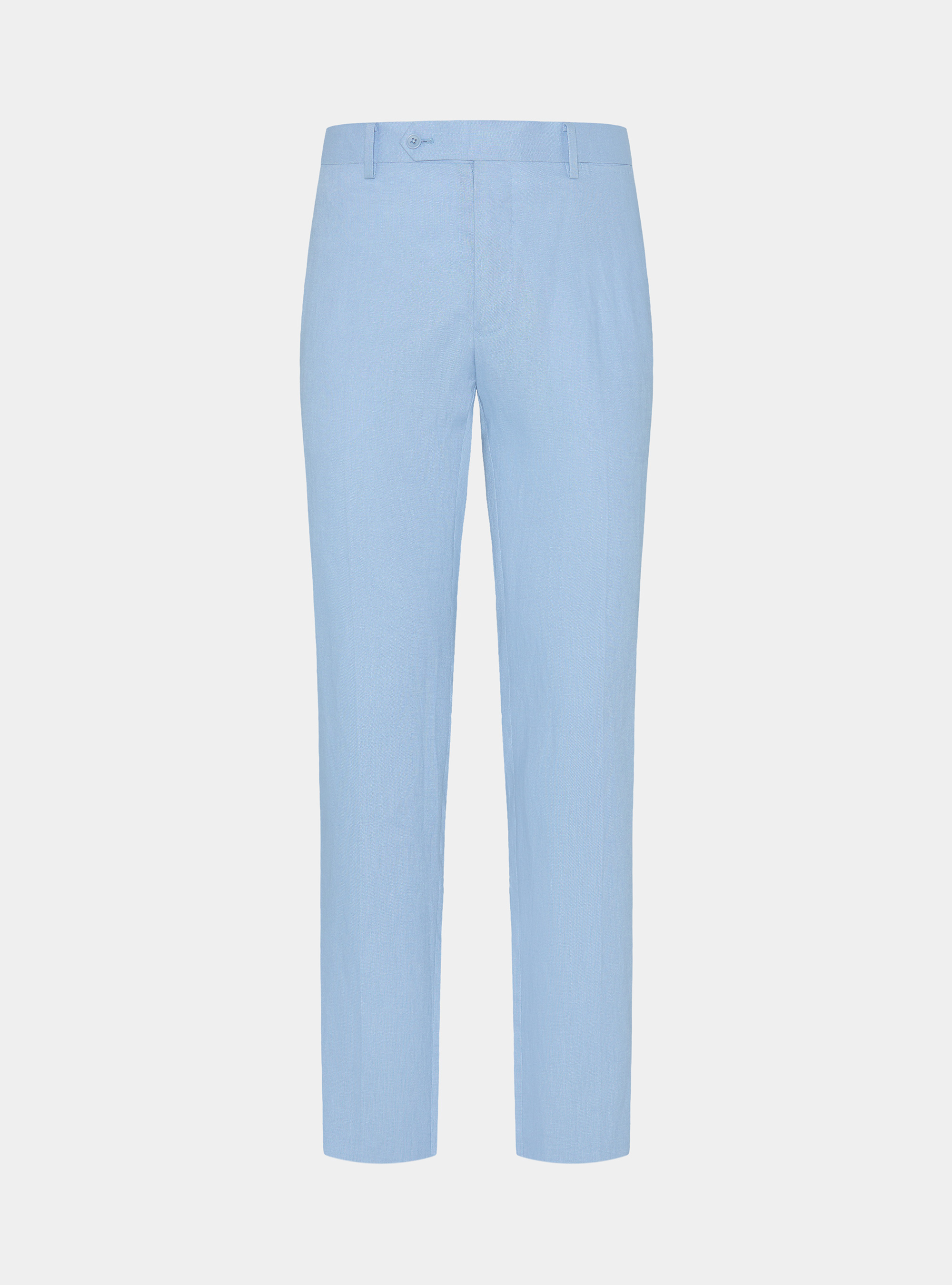 Anzughose aus reinem Leinen, 0266C AZZURRO