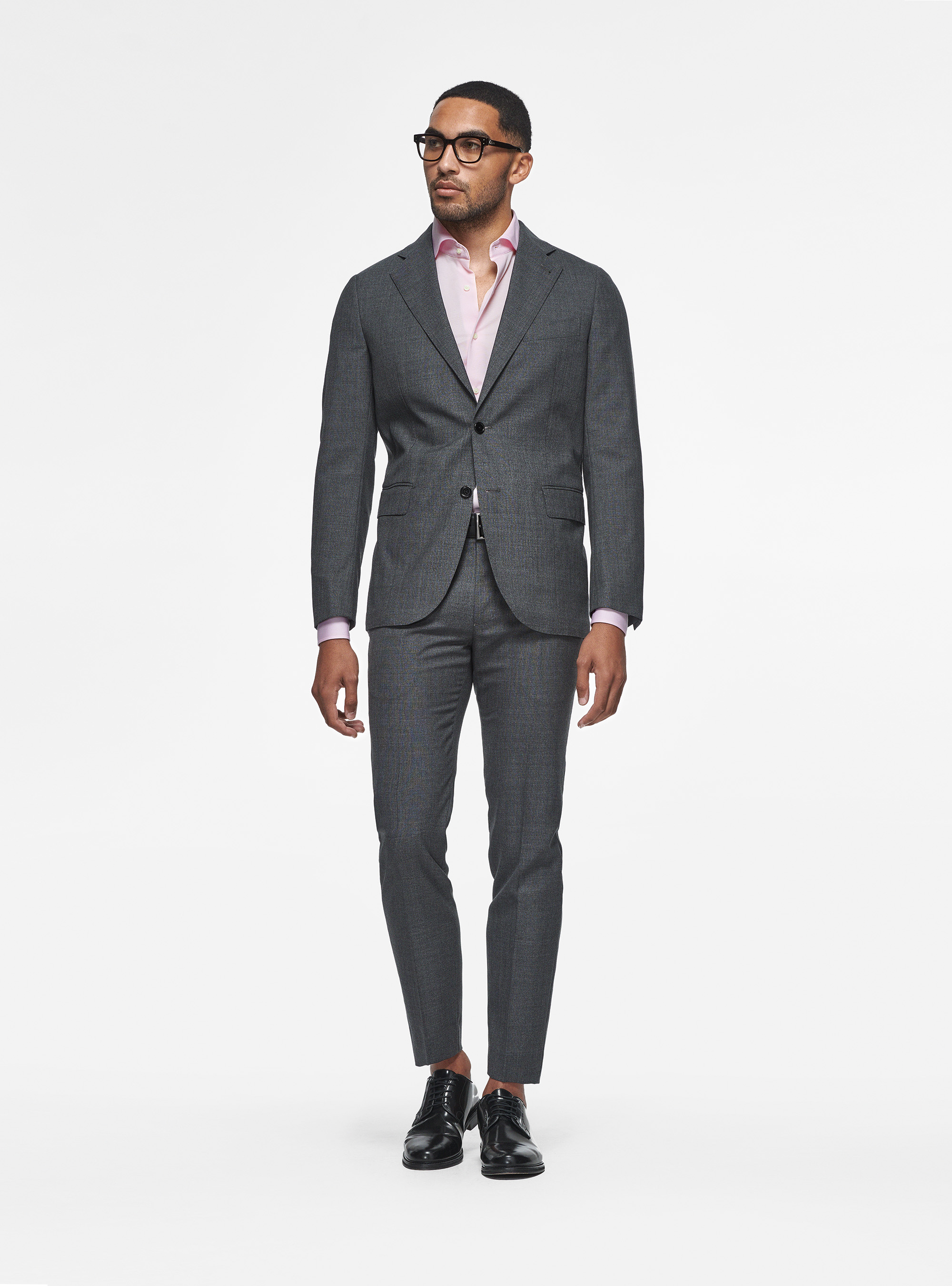 Vitale Barberis Canonico pure wool blazer, ASFALTO 0112C