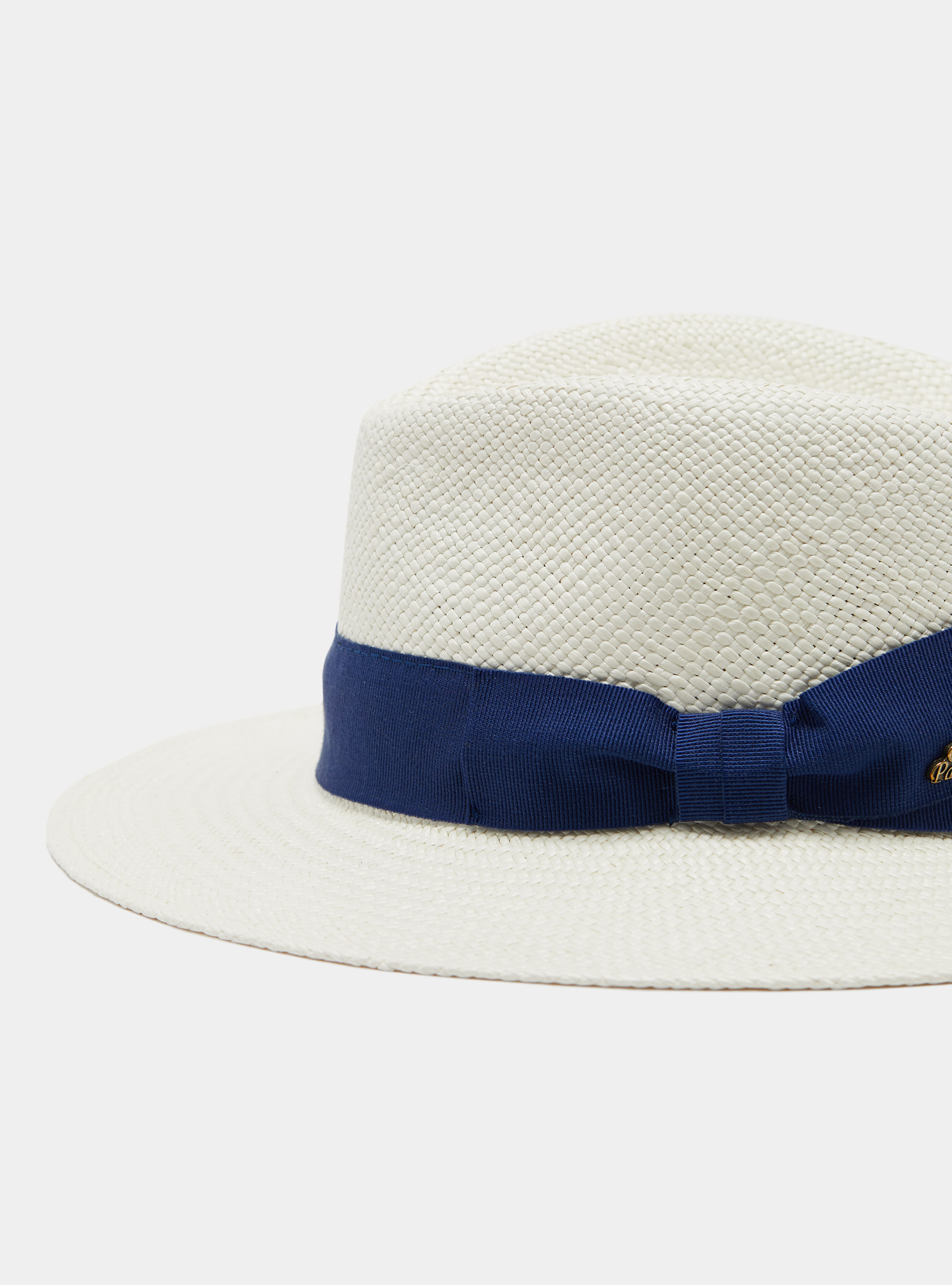 Panama Hat, WHITE / BLUE NAVY