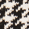 Corbata de punto de lana pied de poule, NEGRO
