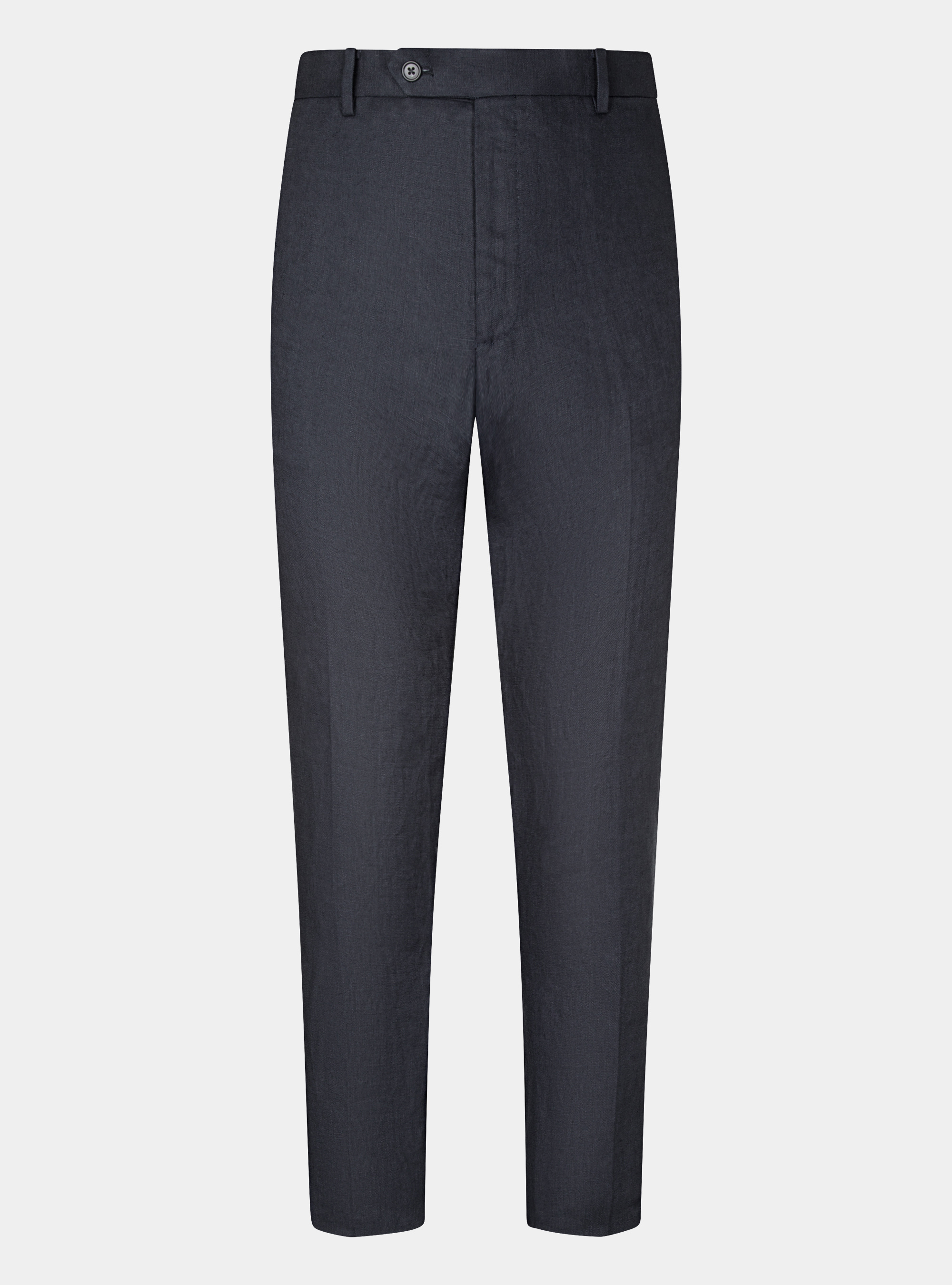 Pure linen suit trousers, NAVY BLUE