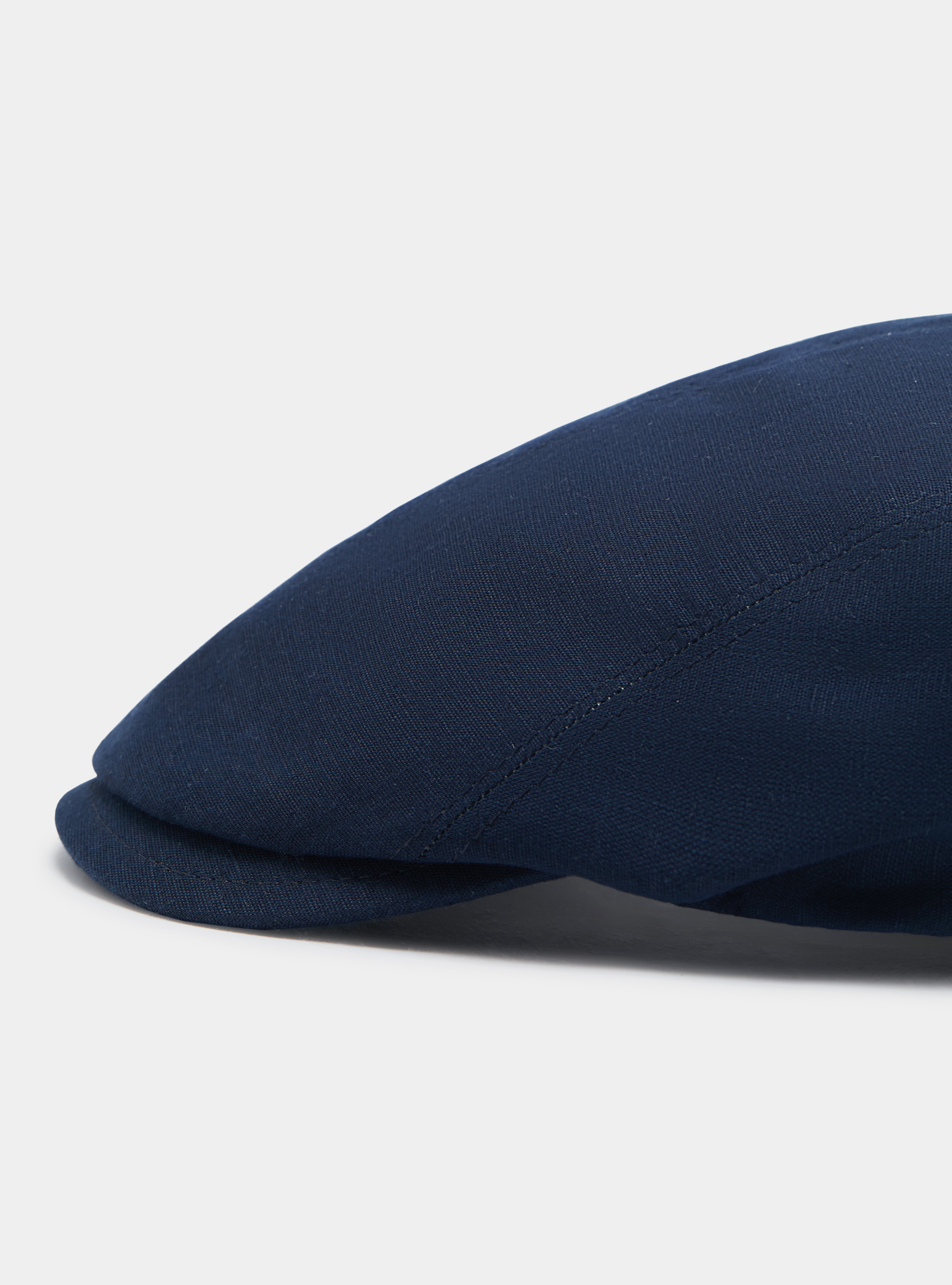 Pure linen hat, NAVY BLUE