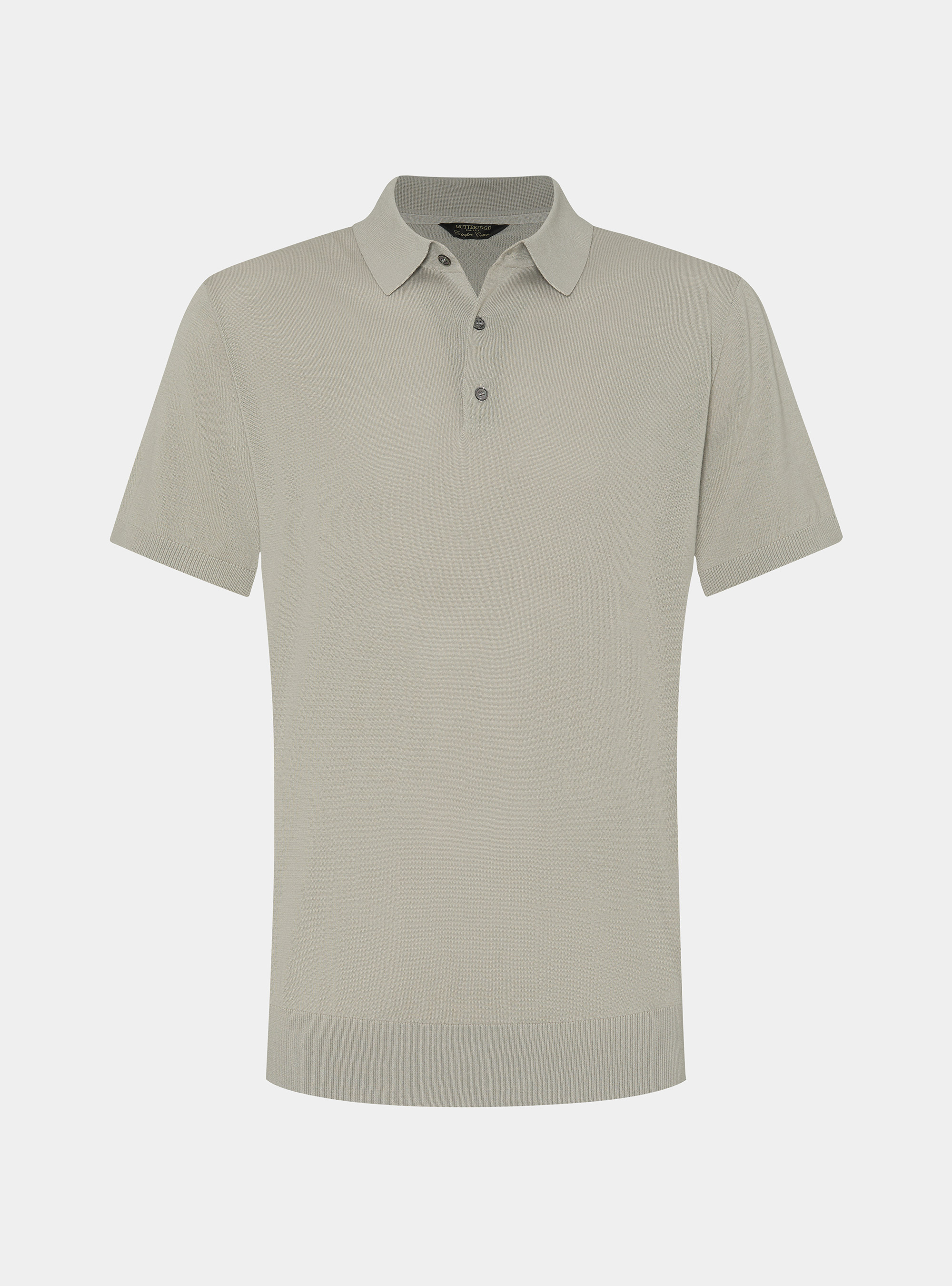 Poloshirt aus extrafeinem Baumwollstrick, SABBIA 0561C