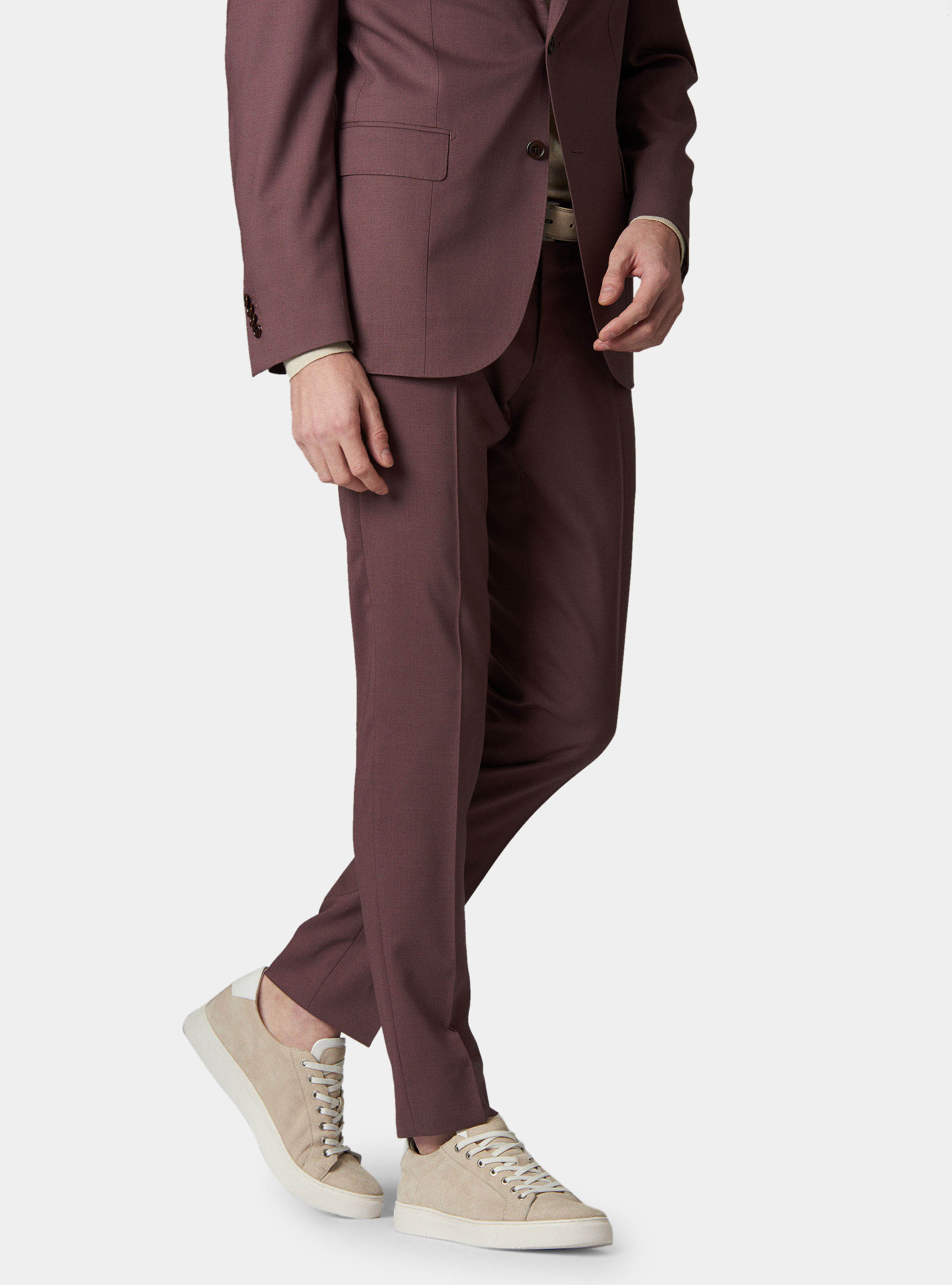 Trousers in pure superfine wool 120, ONION