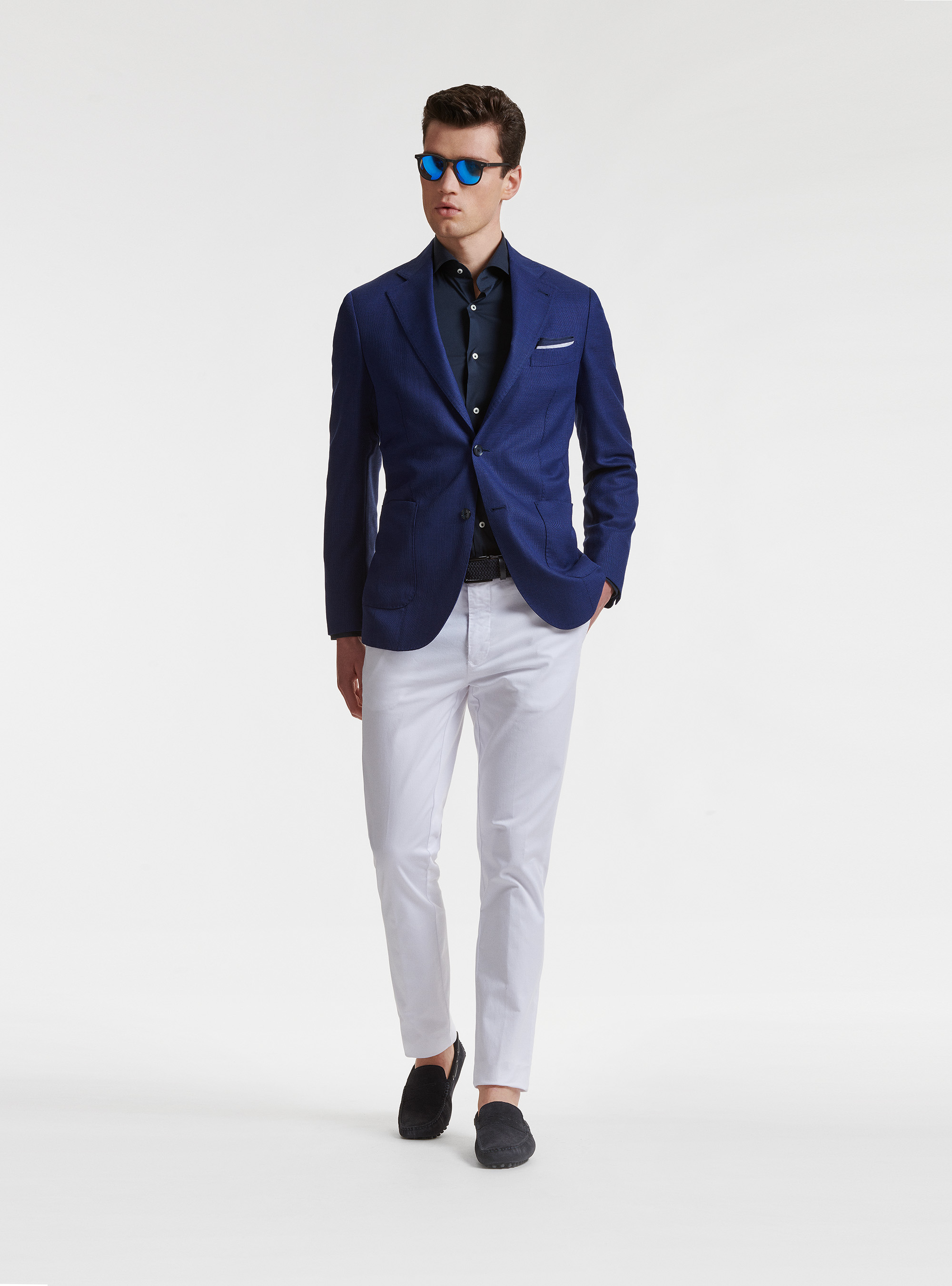 Veste en pure laine Vitale Barberis Canonico, BLEU