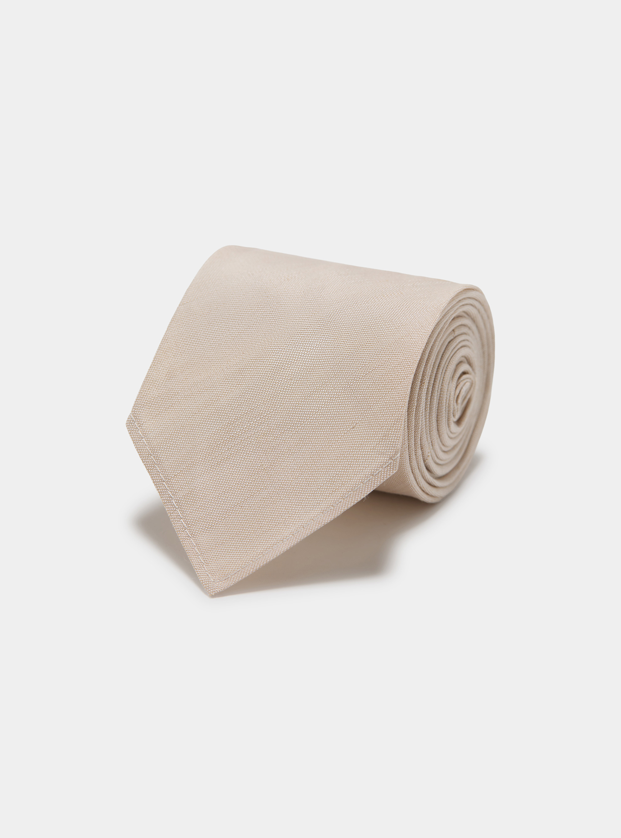 Cravate en soie et lin, &Atilde; CRU