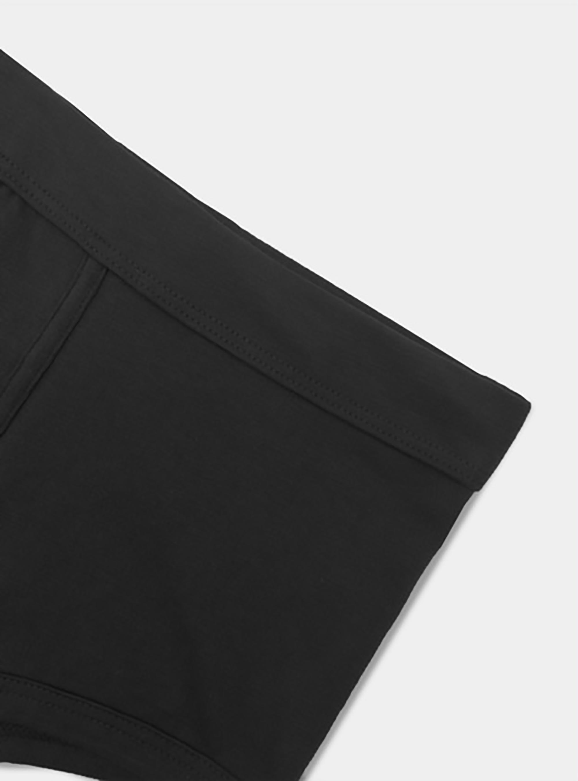 Supima cotton boxer shorts, BLACK
