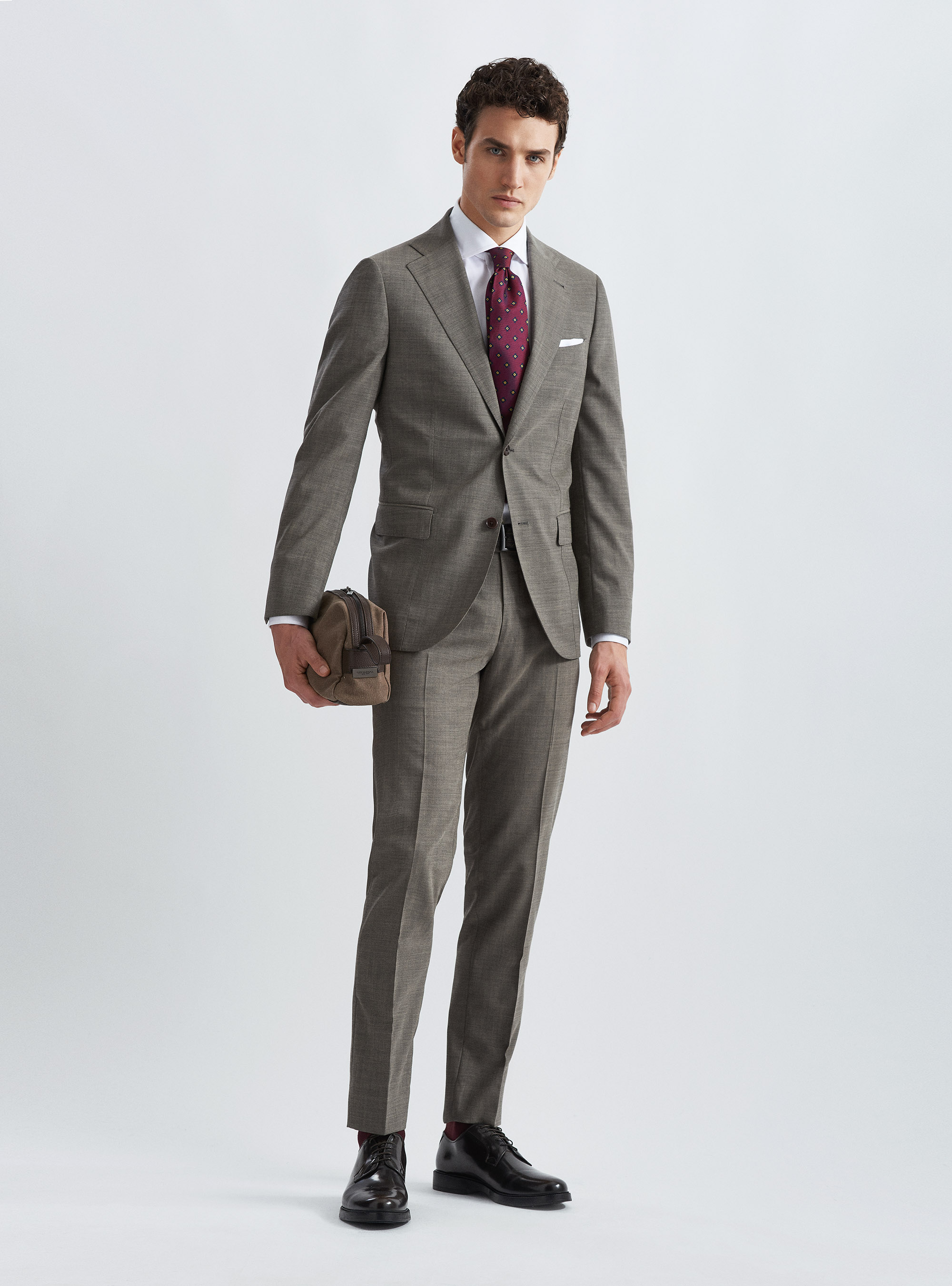 Fresh wool suit blazer, ECRU