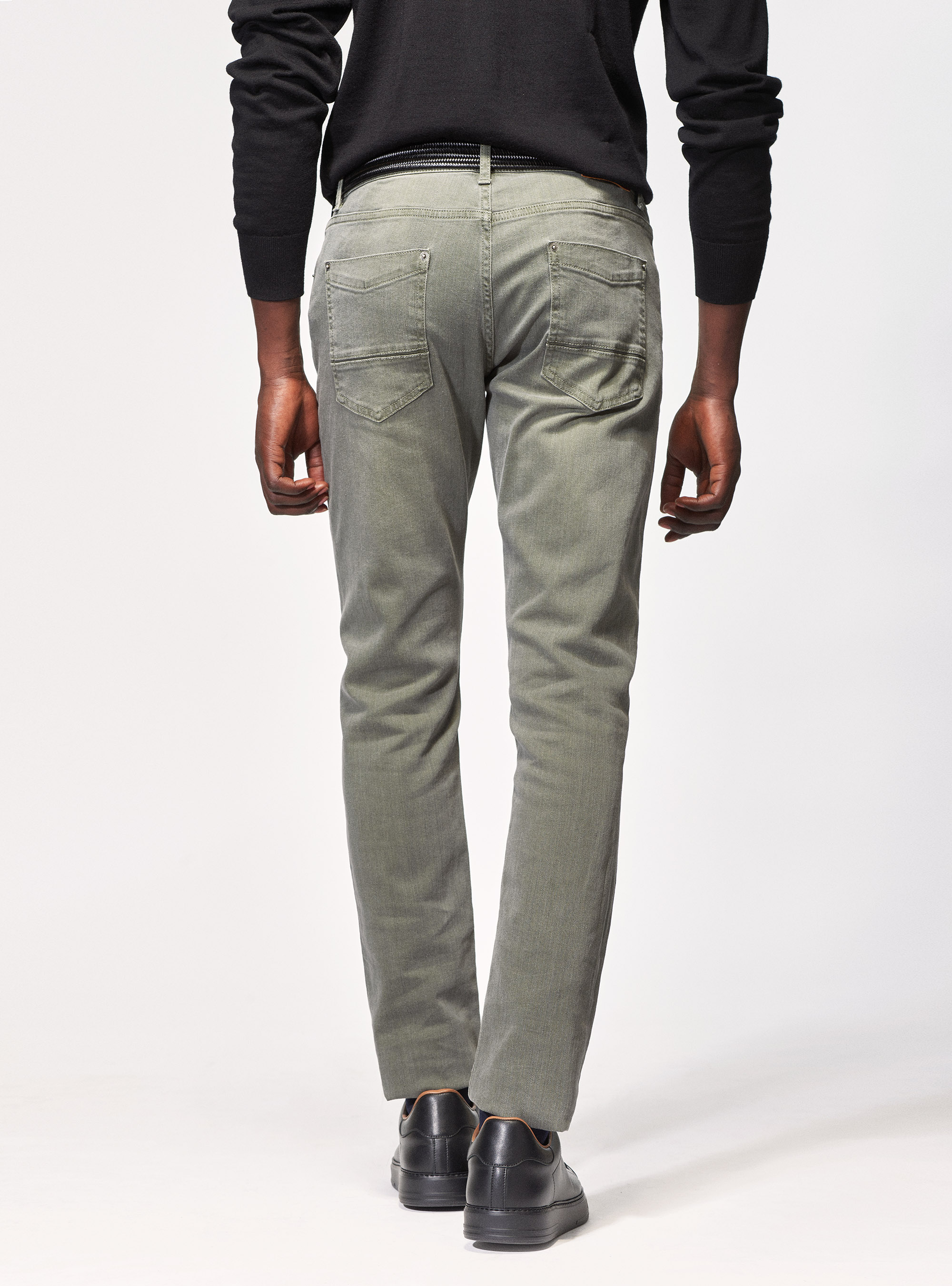 Jeans tailor fit colorati, VERDE