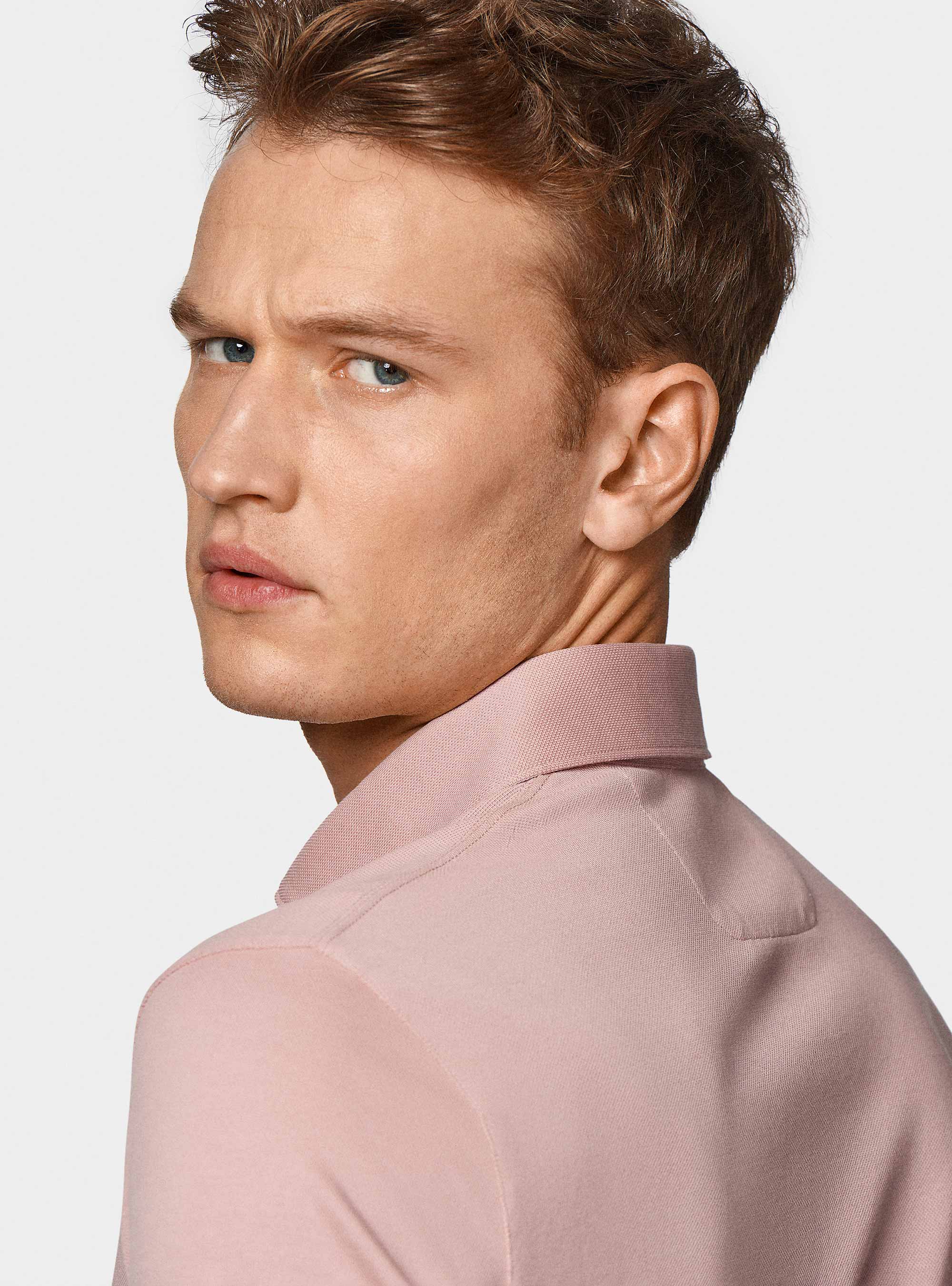 GT01 stretch pique polo shirt, 0441C ROSA SCURO