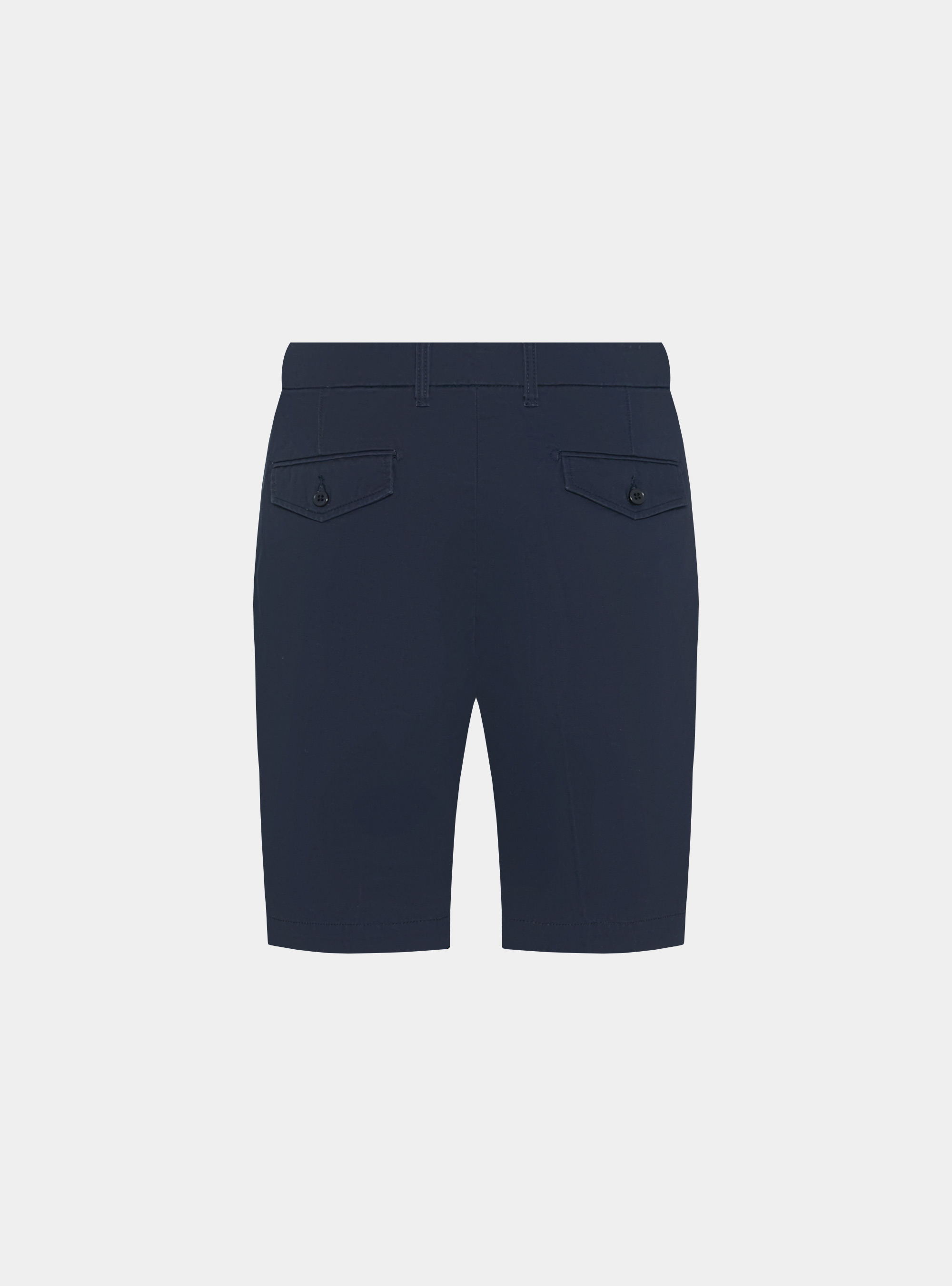 Bermuda en serg&eacute; de coton, BLEU MARINE