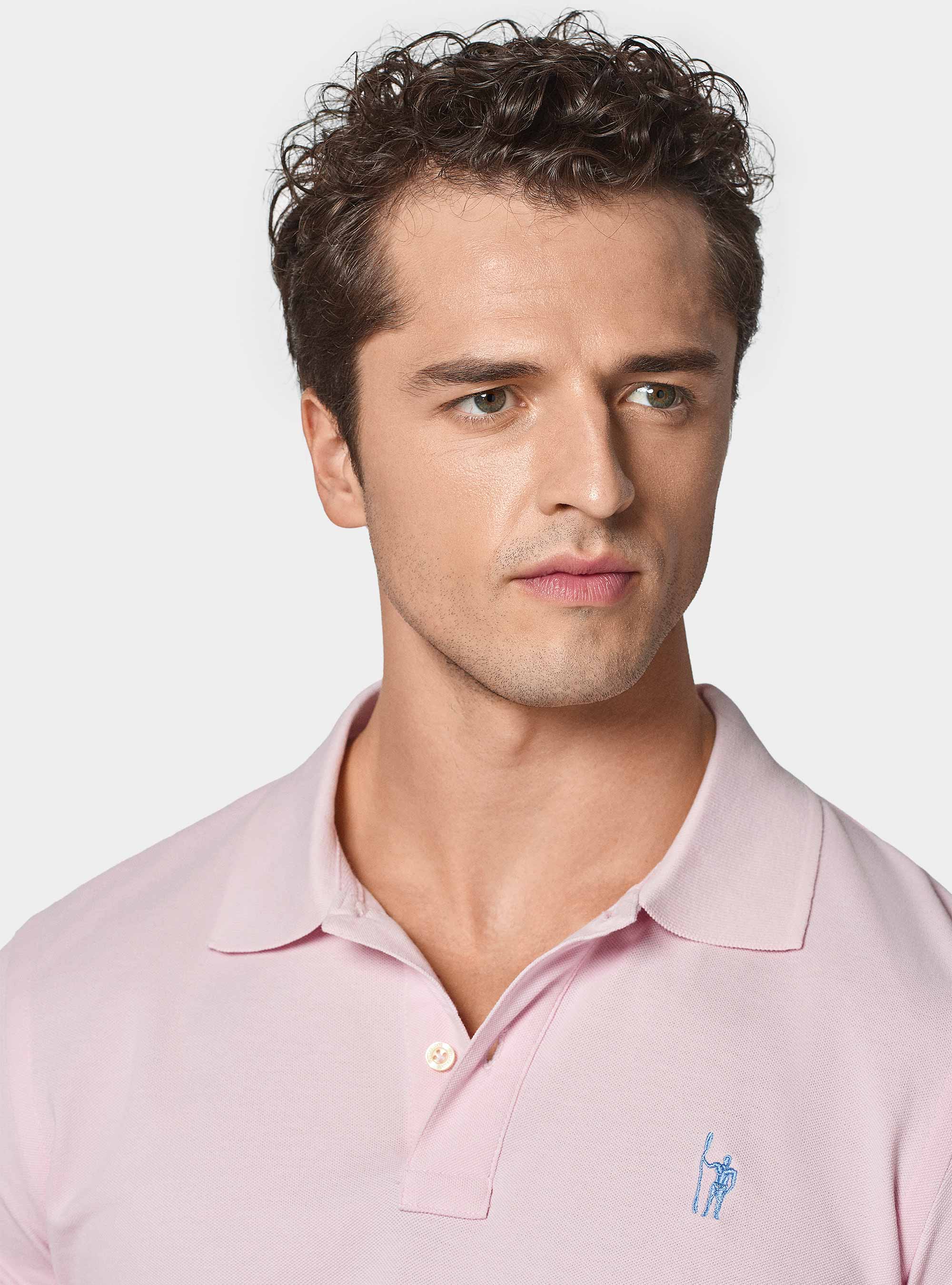 Polo classica in piquet, ROSA