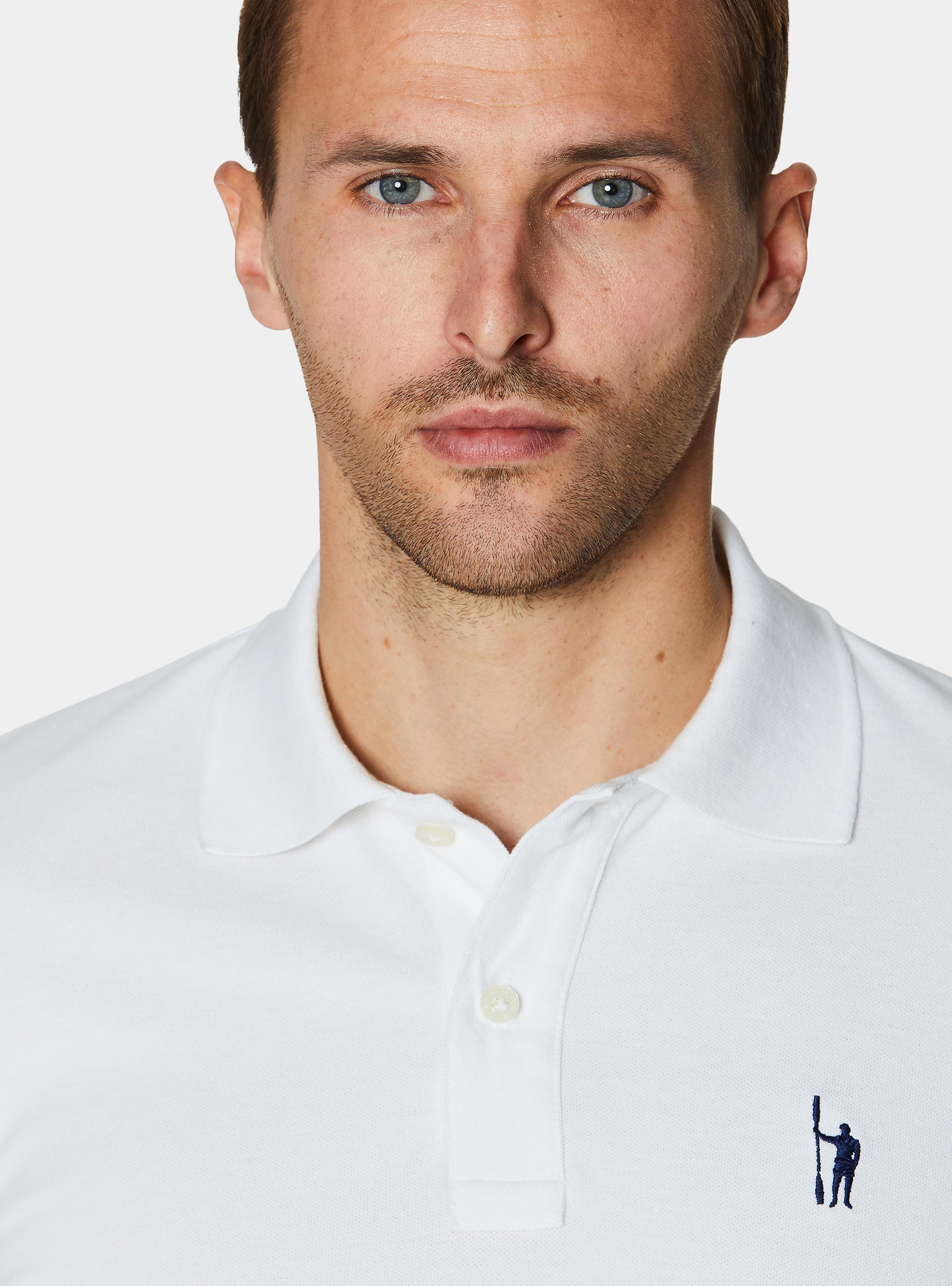 Polo classique en piqu&eacute;, BLANC