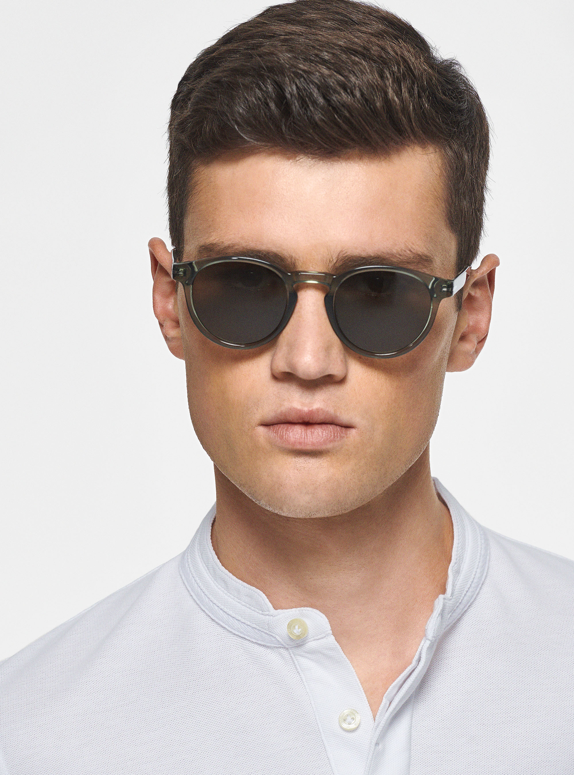 Korean piqu&eacute; polo shirt, WHITE