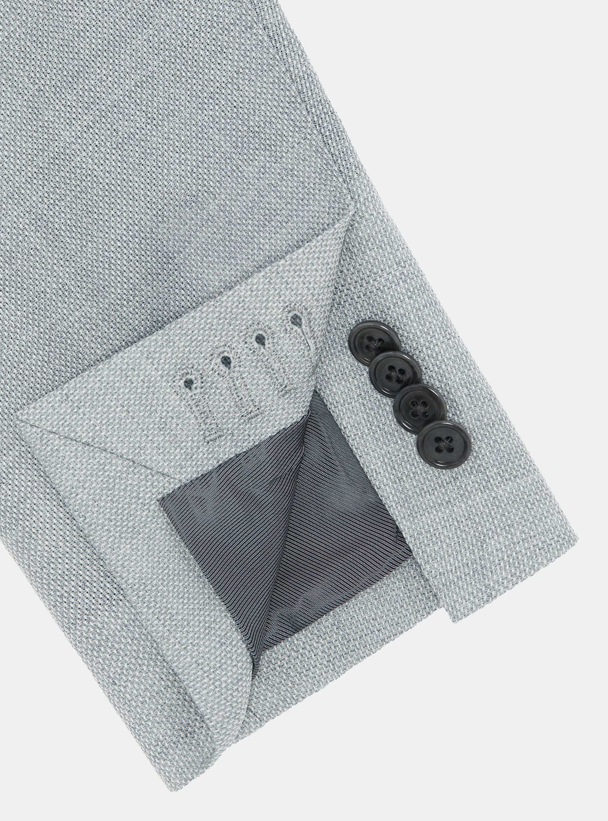 Jacke aus reiner Wolle, GRIGIO 0120C