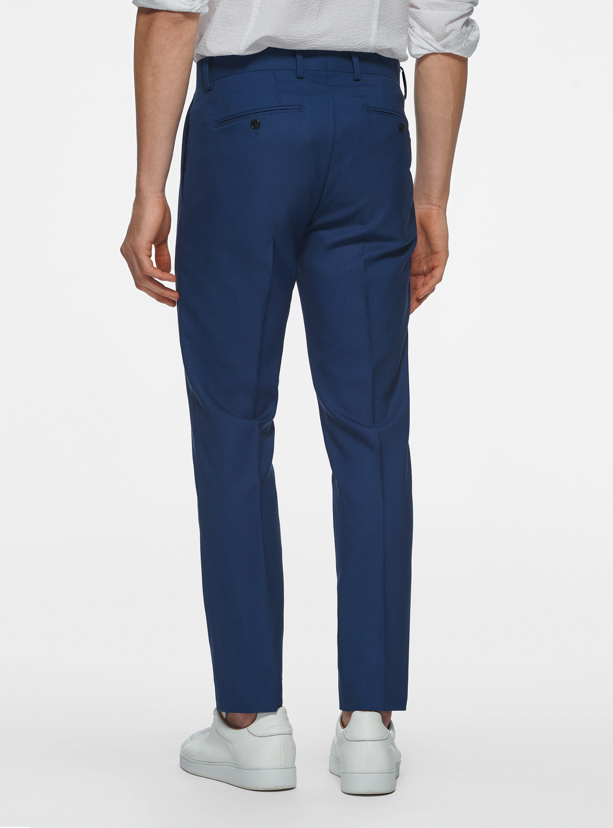 Pantalon en pure laine Vitale Barberis Canonico, ENCRE