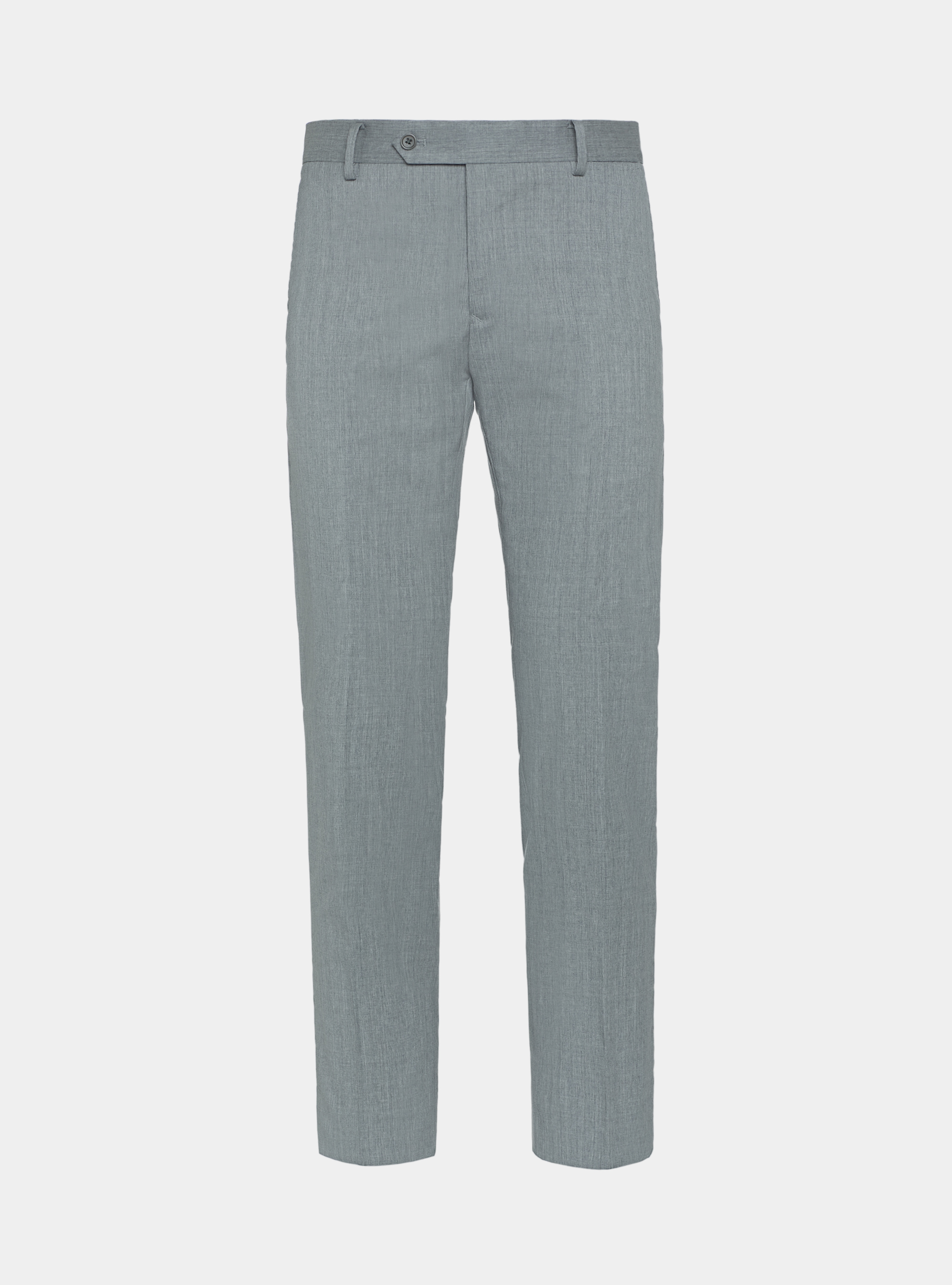 Trousers in pure 110's superfine wool, LIGHT GREY MELANGE