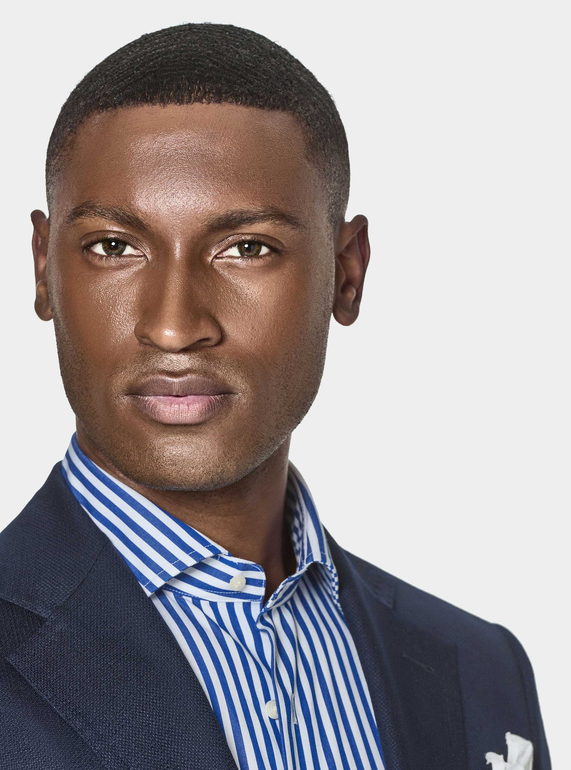 Pure wool hopsack blazer Vitale Barberis Canonico, NAVY BLUE