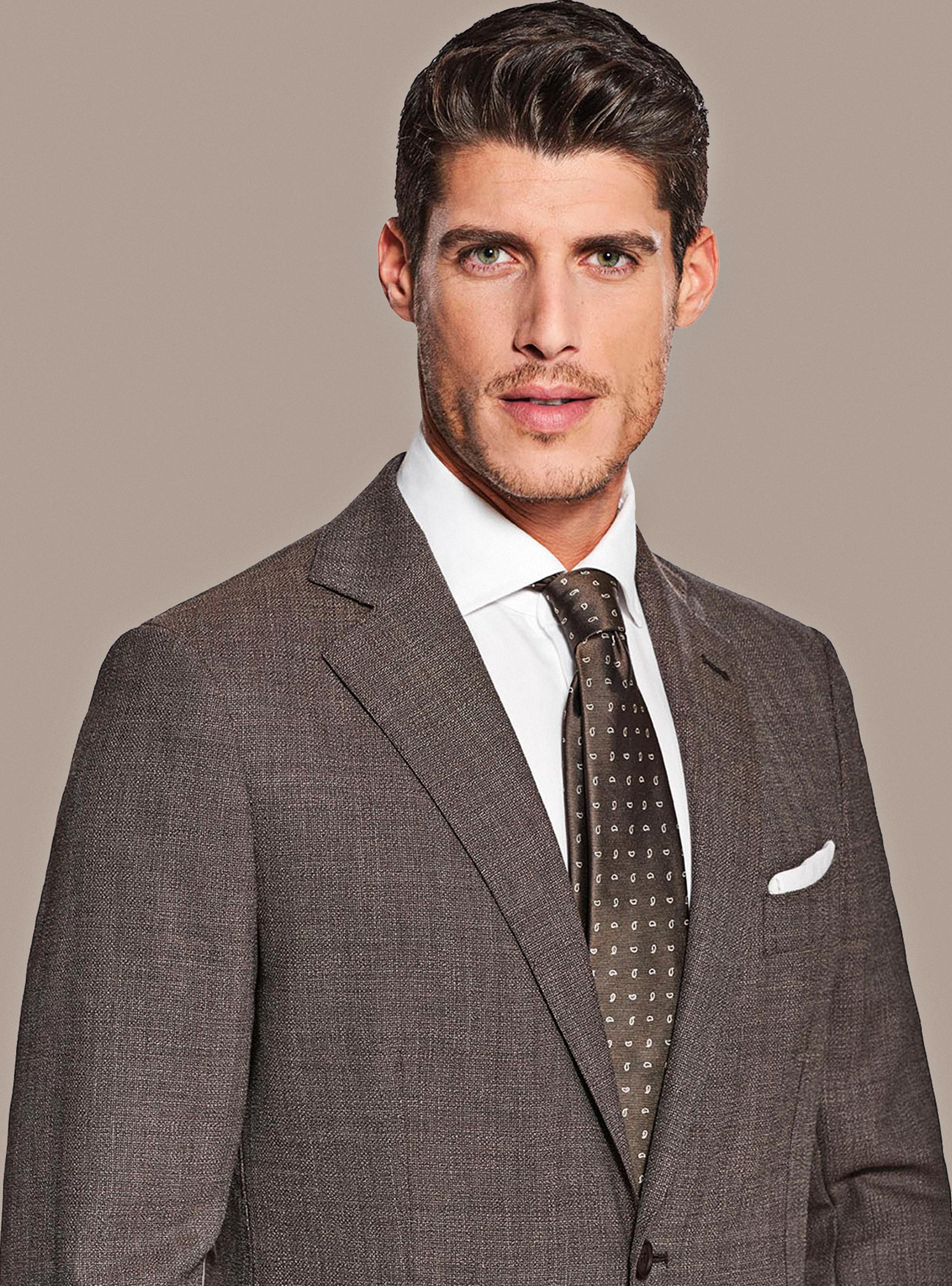 Micro-textured pure wool blazer, NOCCIOLA 0509C