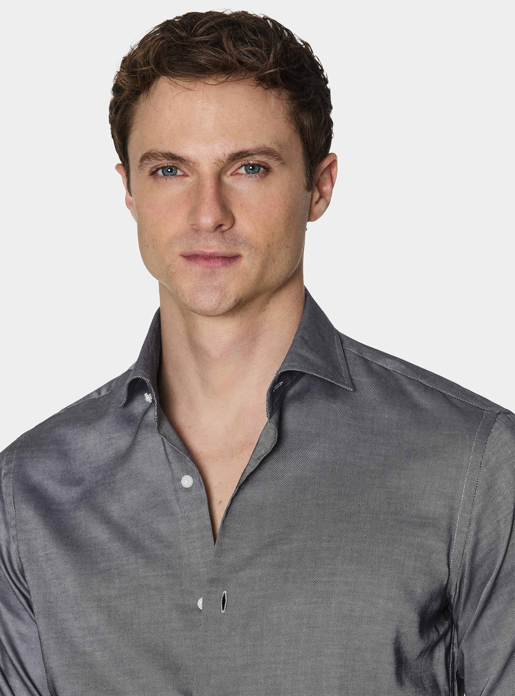 Oxford cotton shirt, NAVY BLUE
