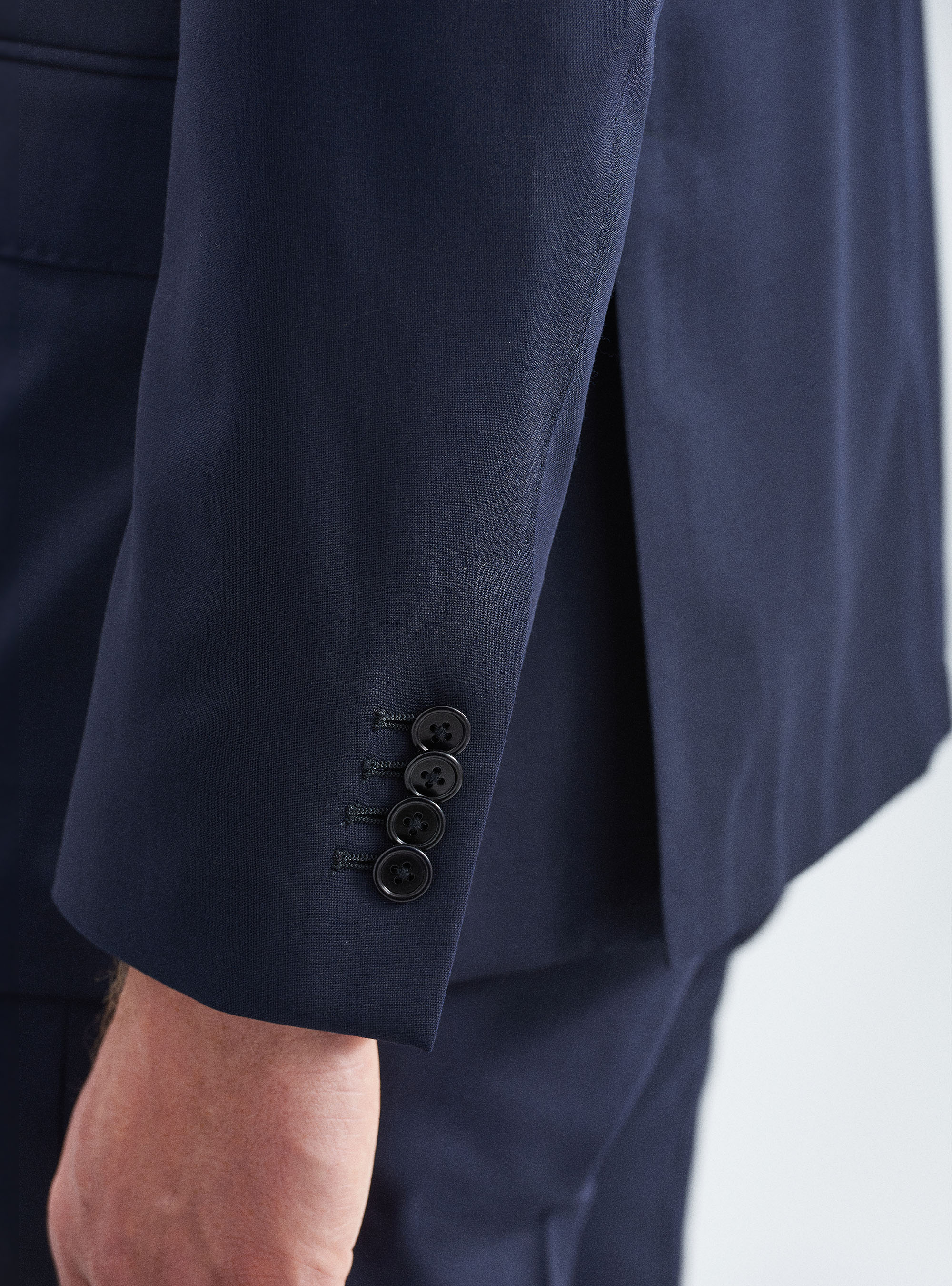Fresh wool suit blazer, NAVY BLUE