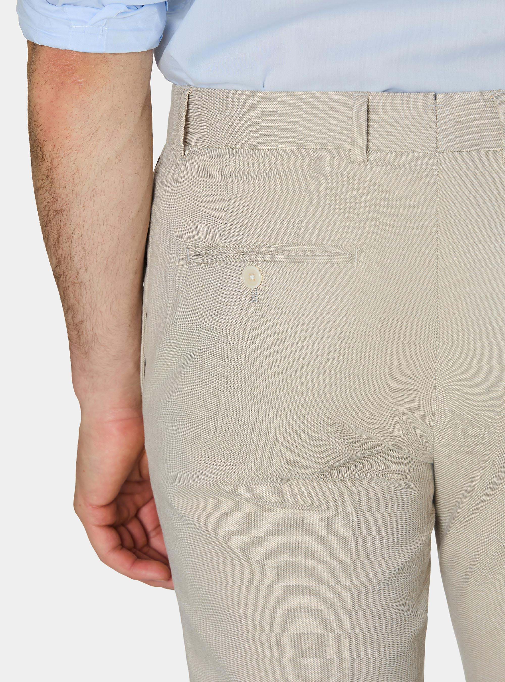Pantalones de traje de tejido hopsack, ARENA