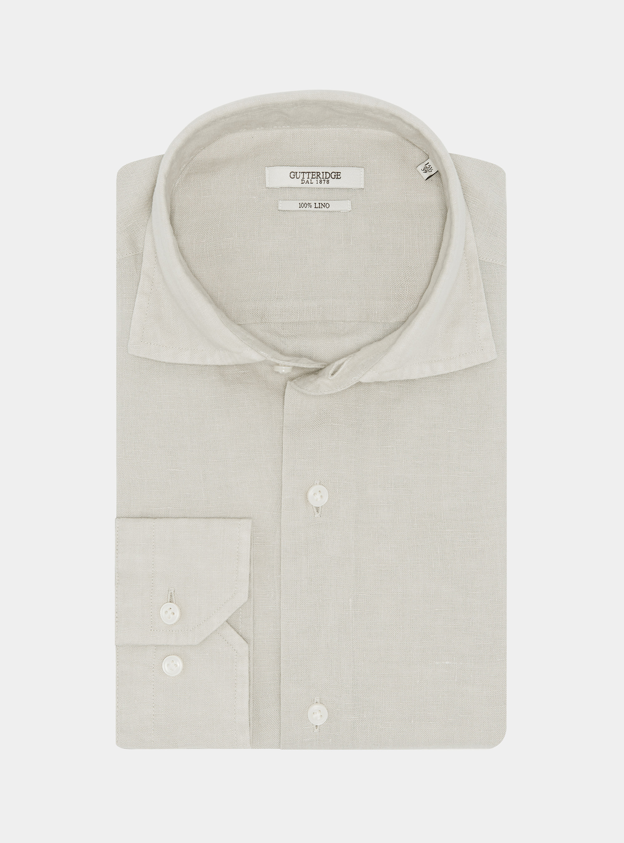 Pure linen shirt, ECRU 0536C