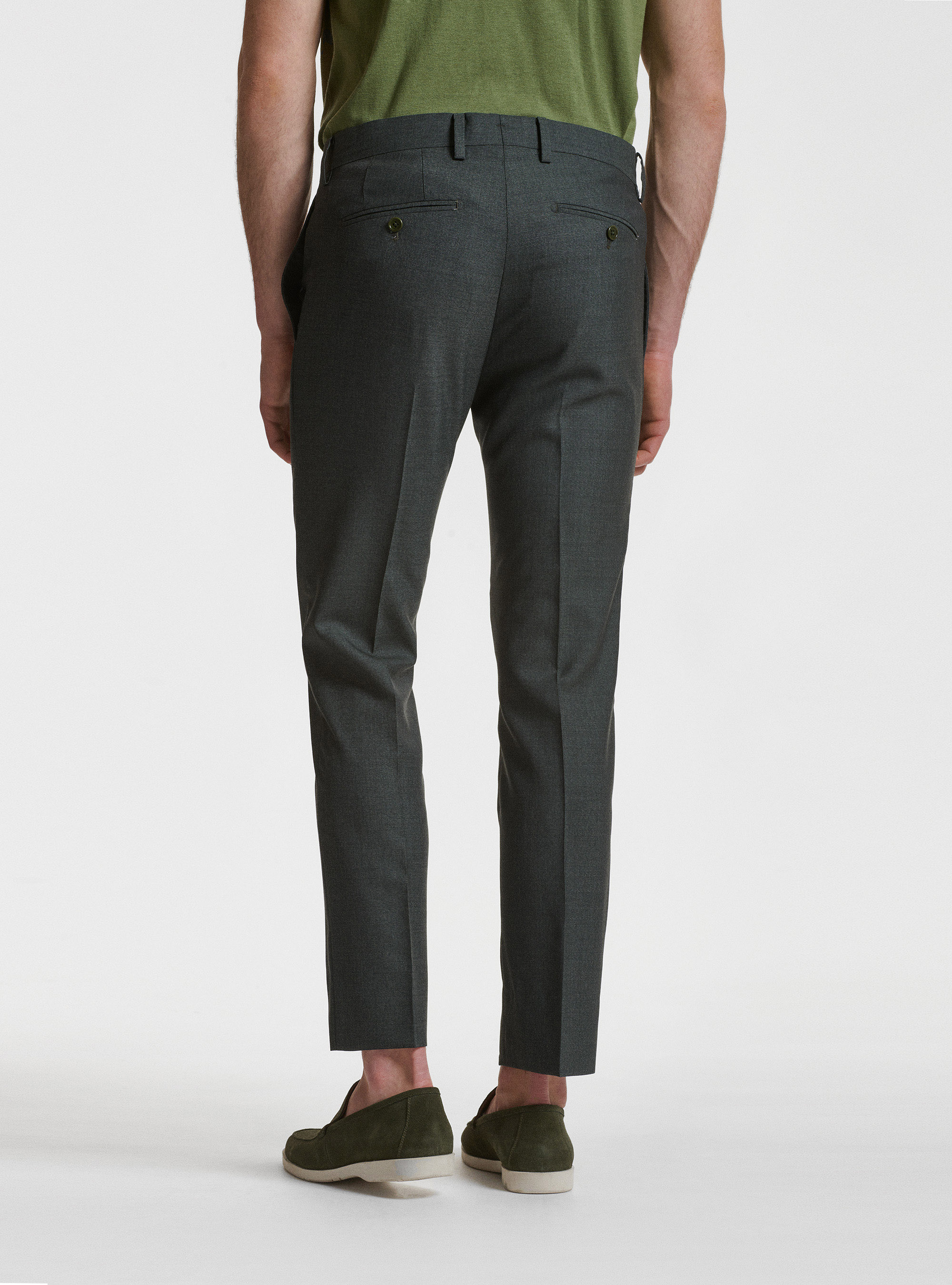 Pure wool suit trousers Vitale Barberis Canonico, GREEN