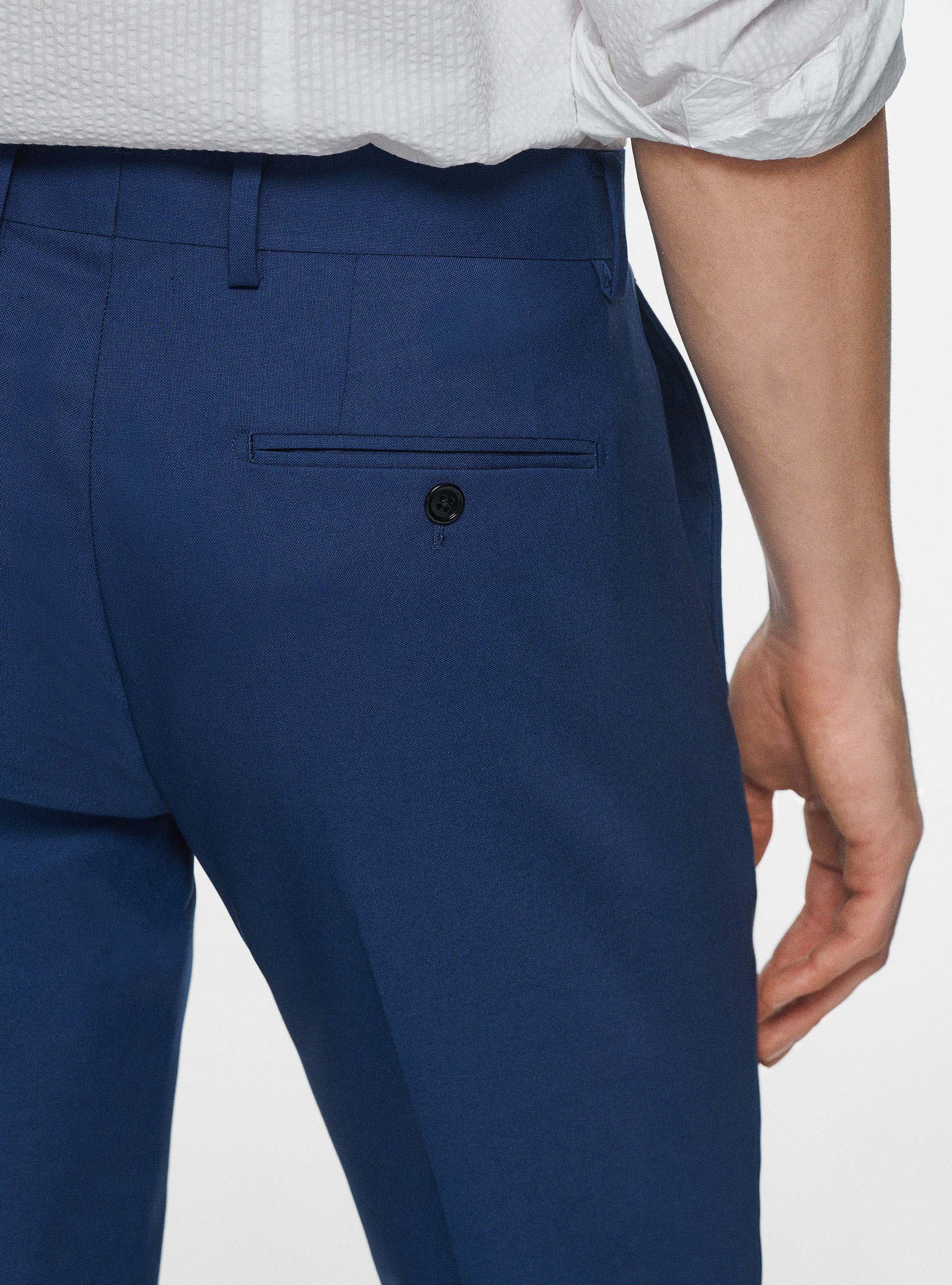Pantalon en pure laine Vitale Barberis Canonico, ENCRE