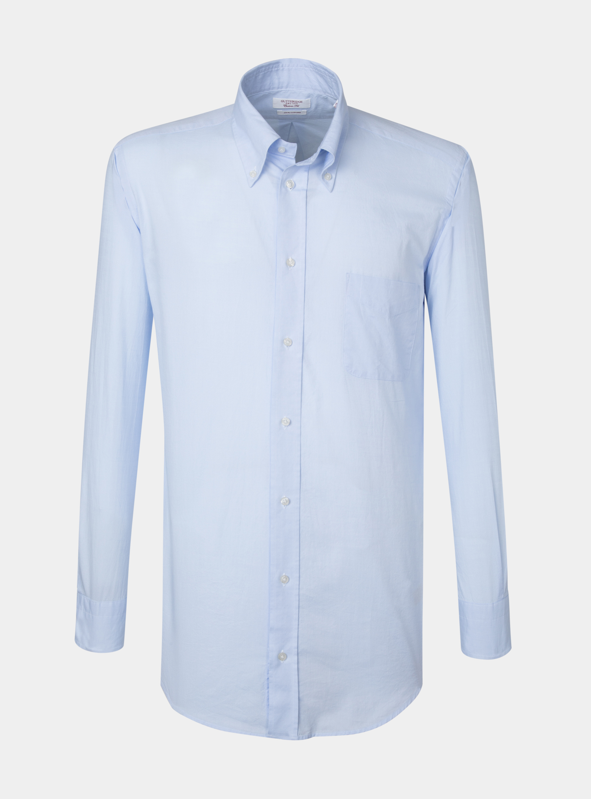 Comfort fit cotton oxford shirt, LIGHT BLUE