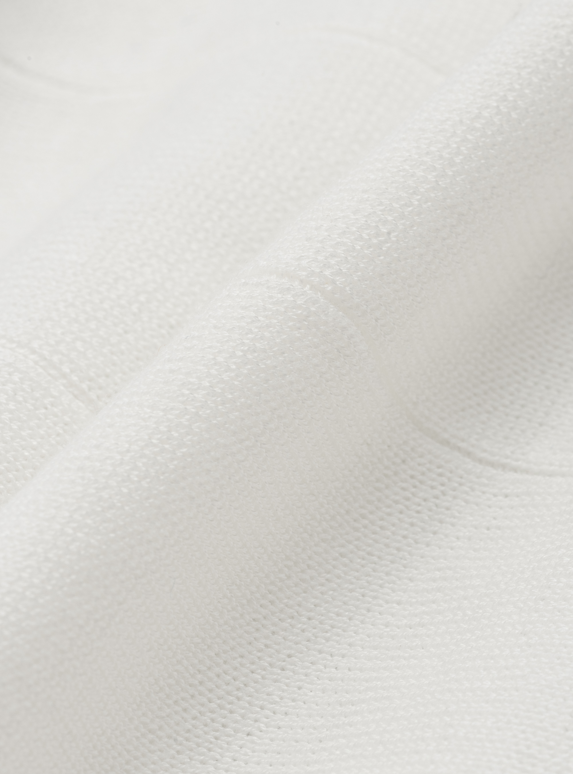 Pull en pur coton &agrave; c&ocirc;tes plates, BLANC