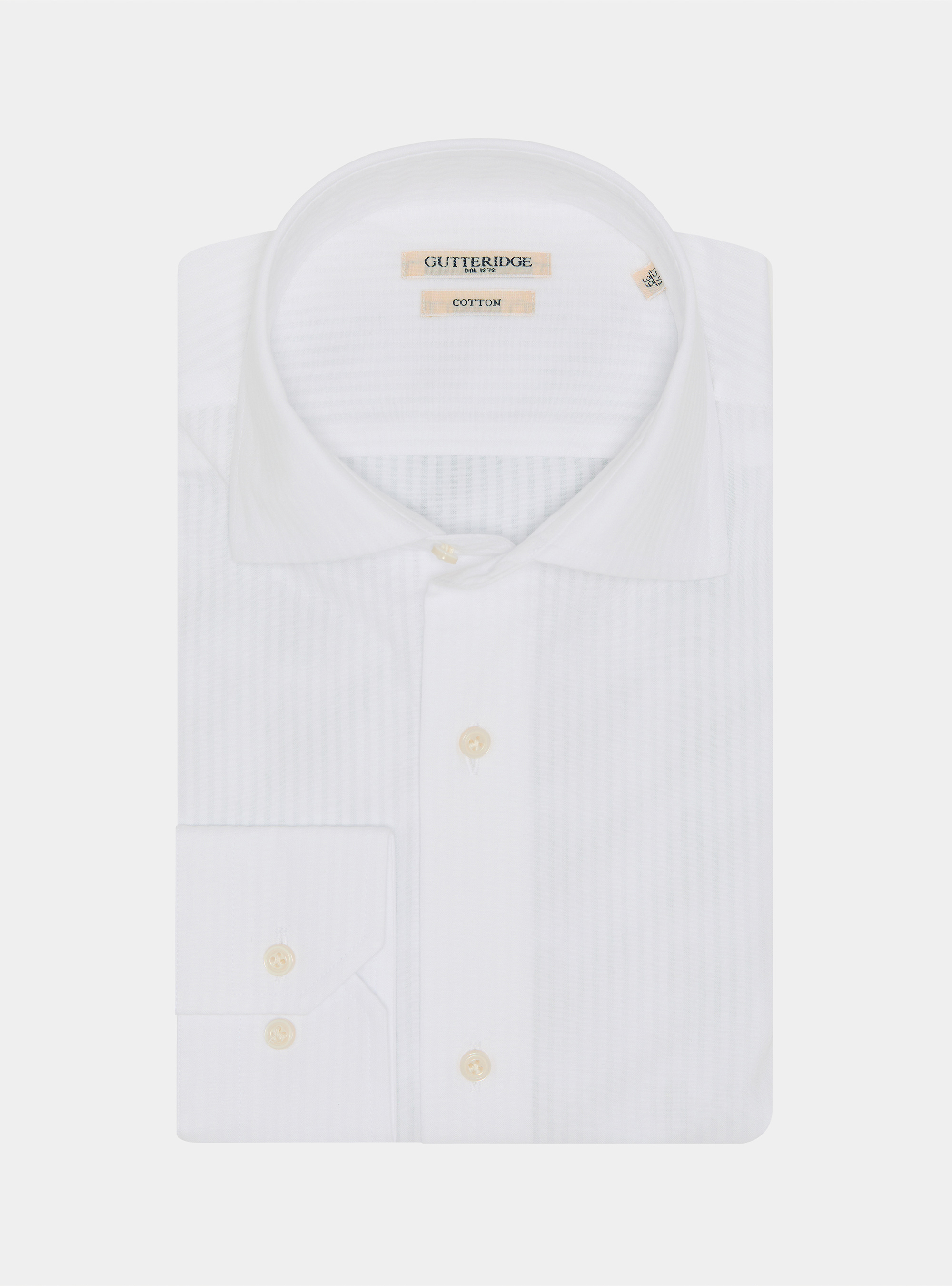 Seersucker cotton shirt, WHITE
