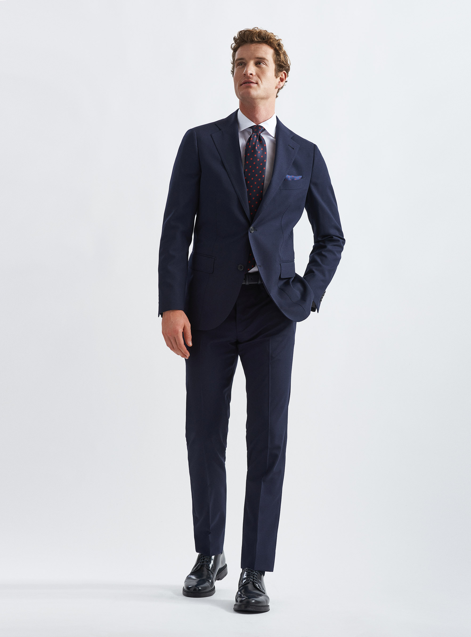 Fresh wool suit blazer, NAVY BLUE