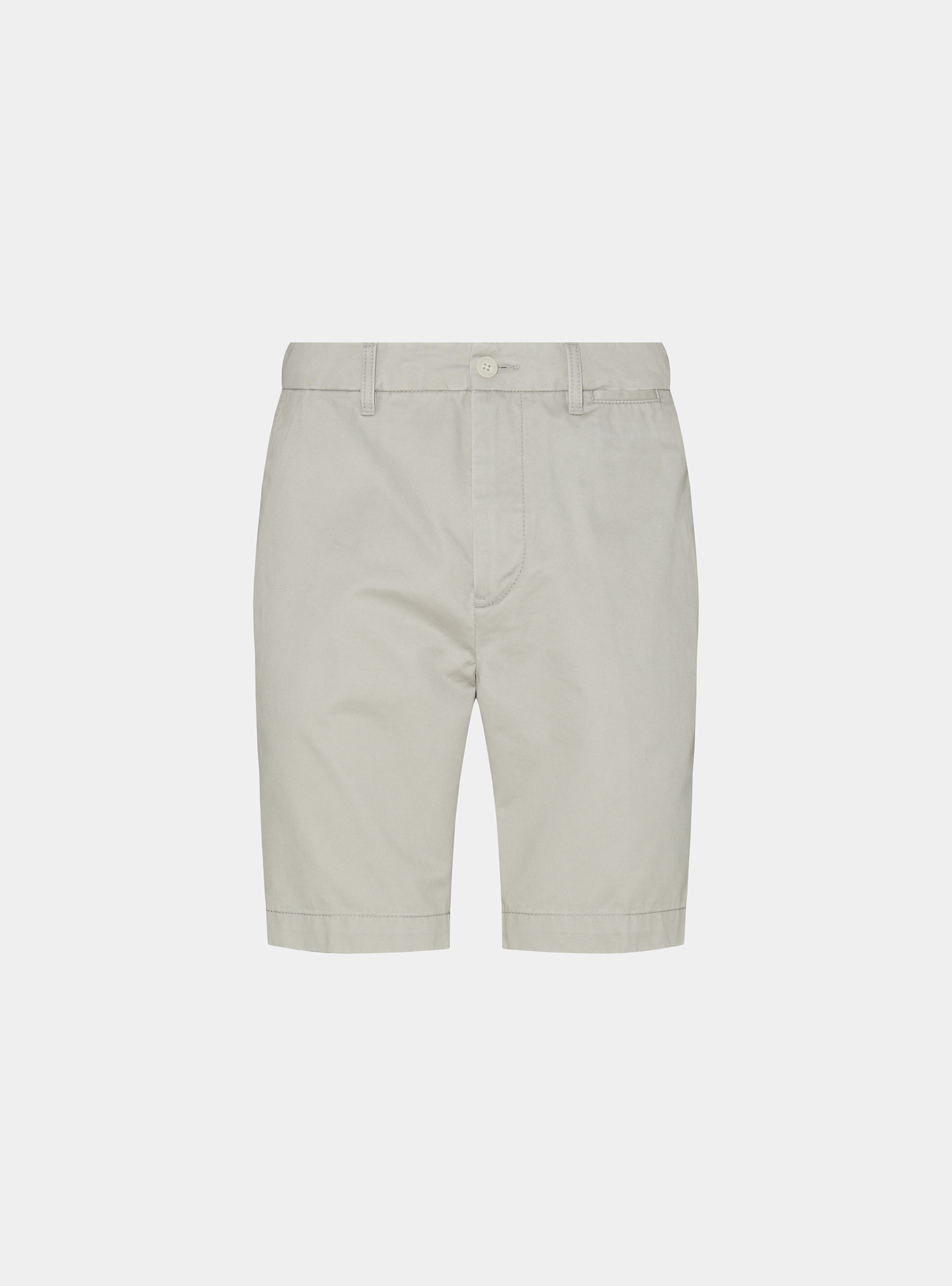 Cotton twill chino Bermuda shorts, ECRU