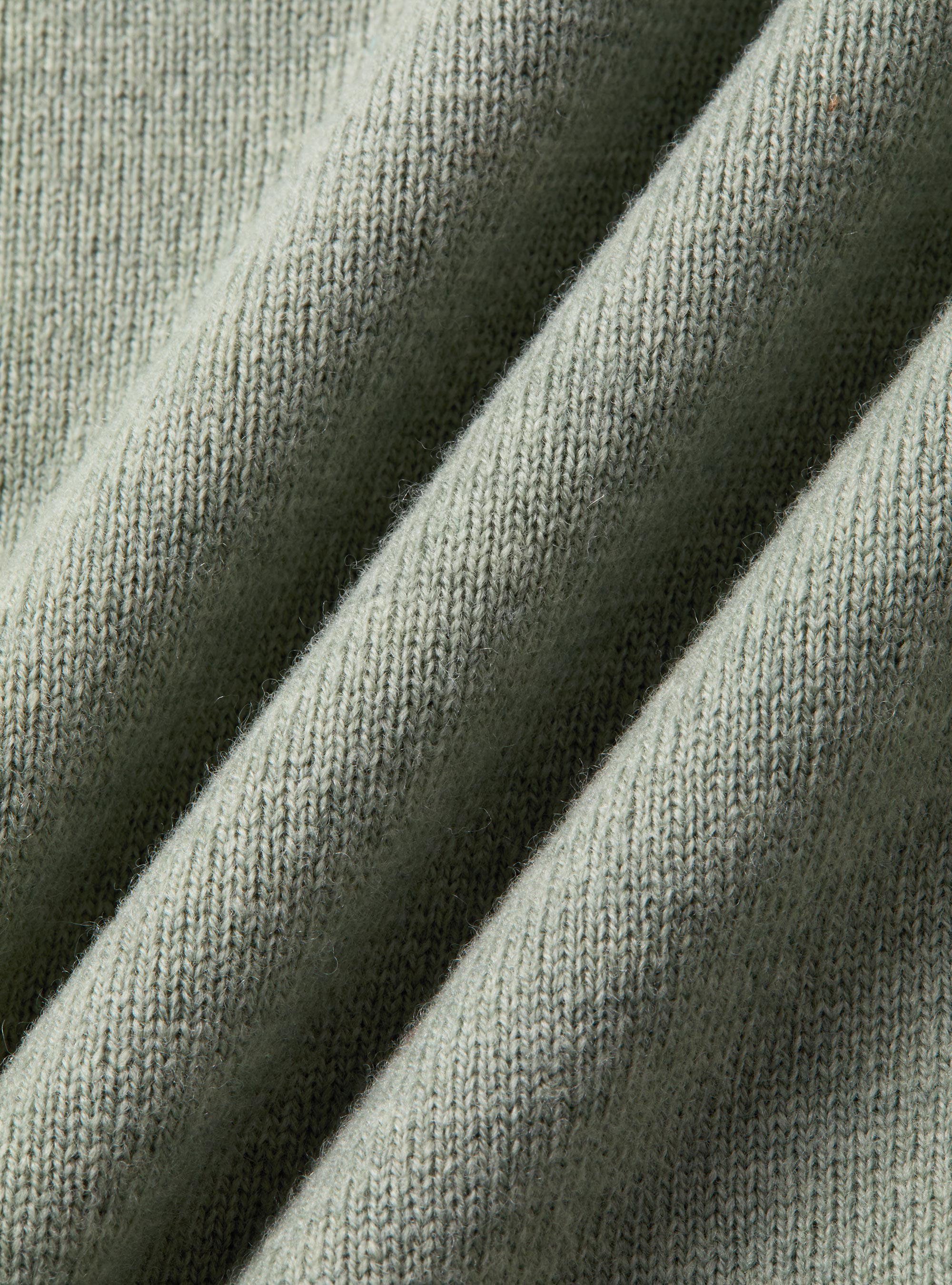 Maglia girocollo in lana lambswool e cashmere, VERDE GIADA 0655C