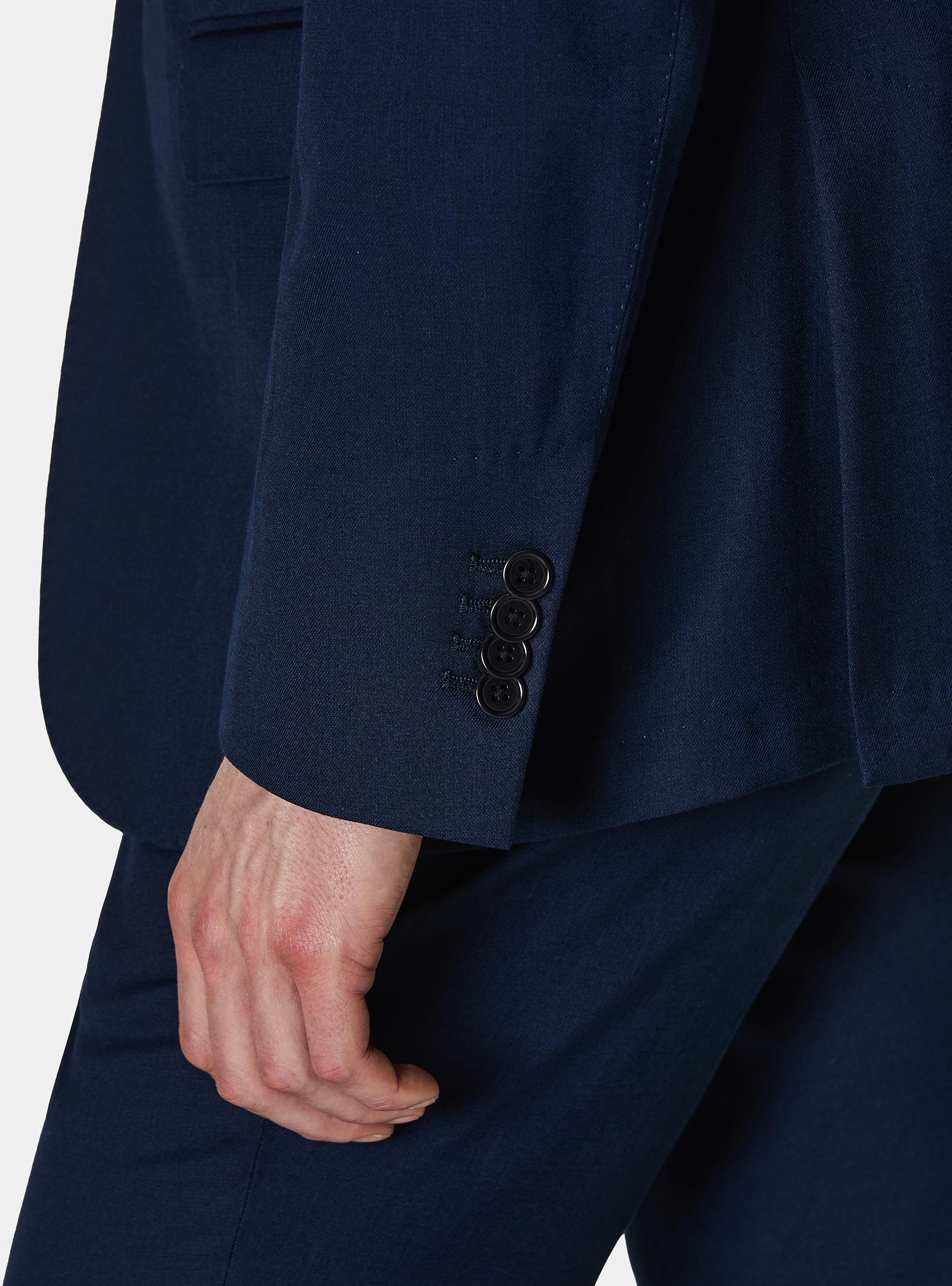 Anzugjacke aus Hopsack-Stoff, NAVY 0218C