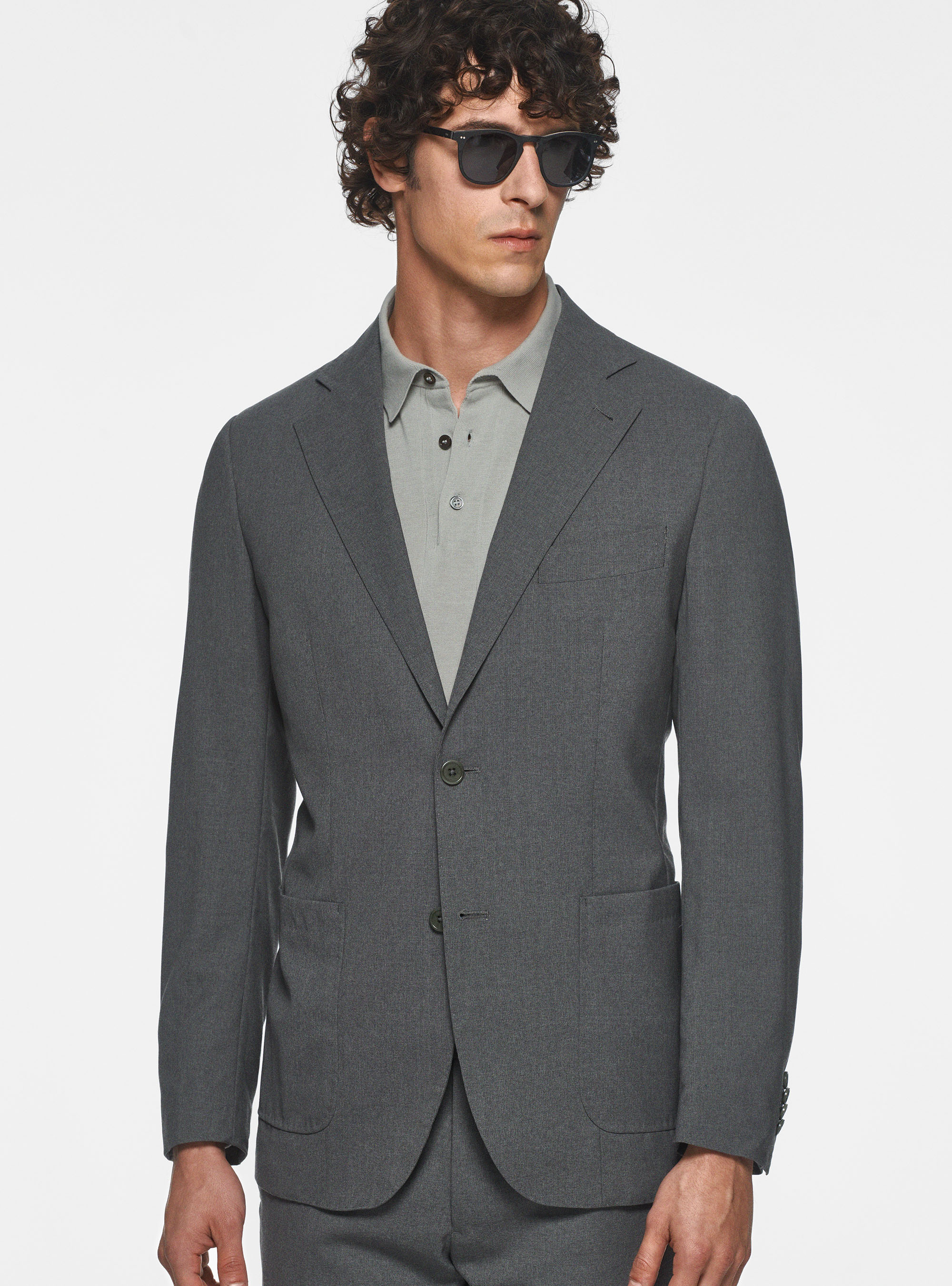 Cerruti pure wool travel blazer, GREY