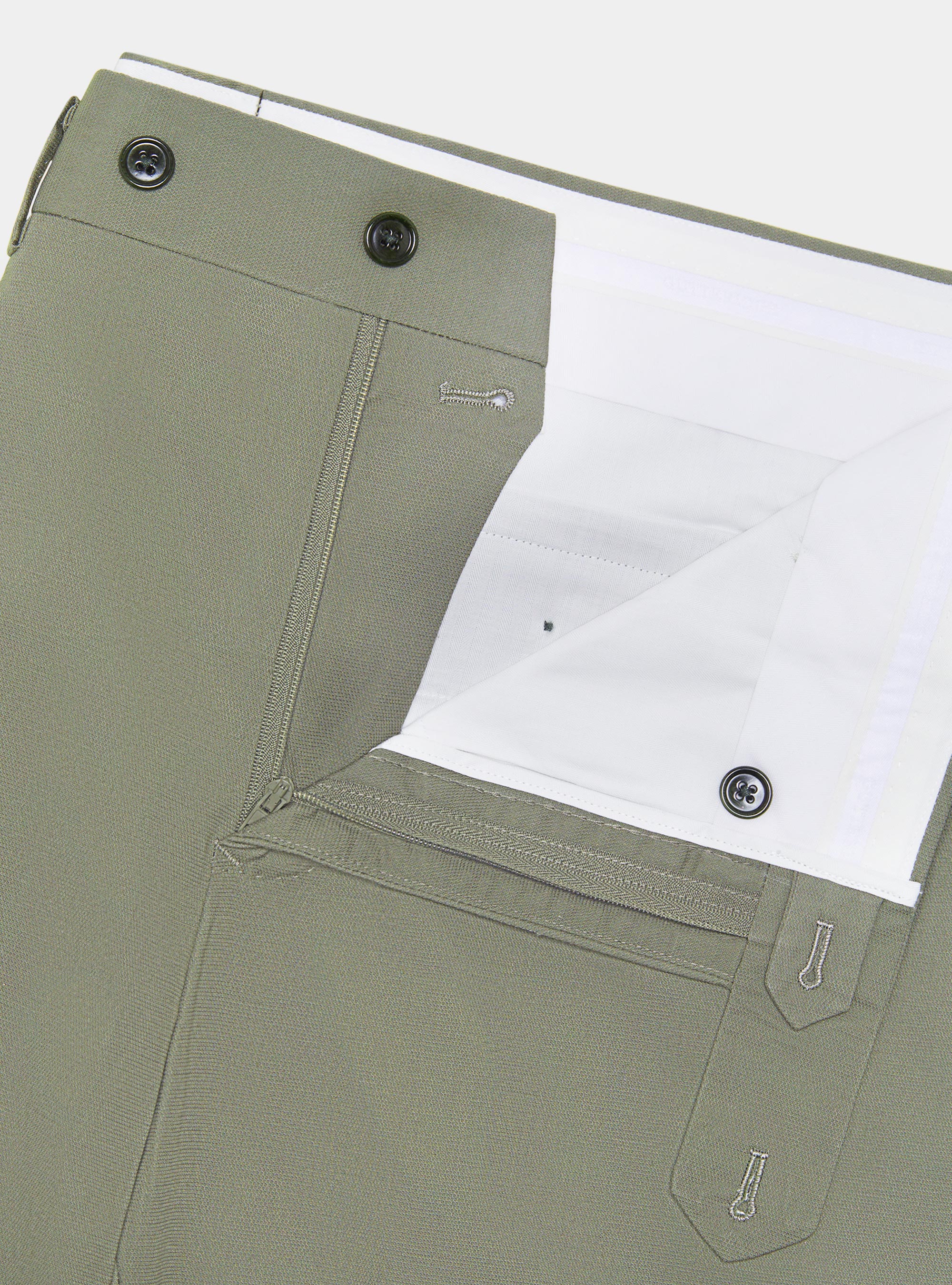 Armoured cotton suit trousers, SALVIA 0602C