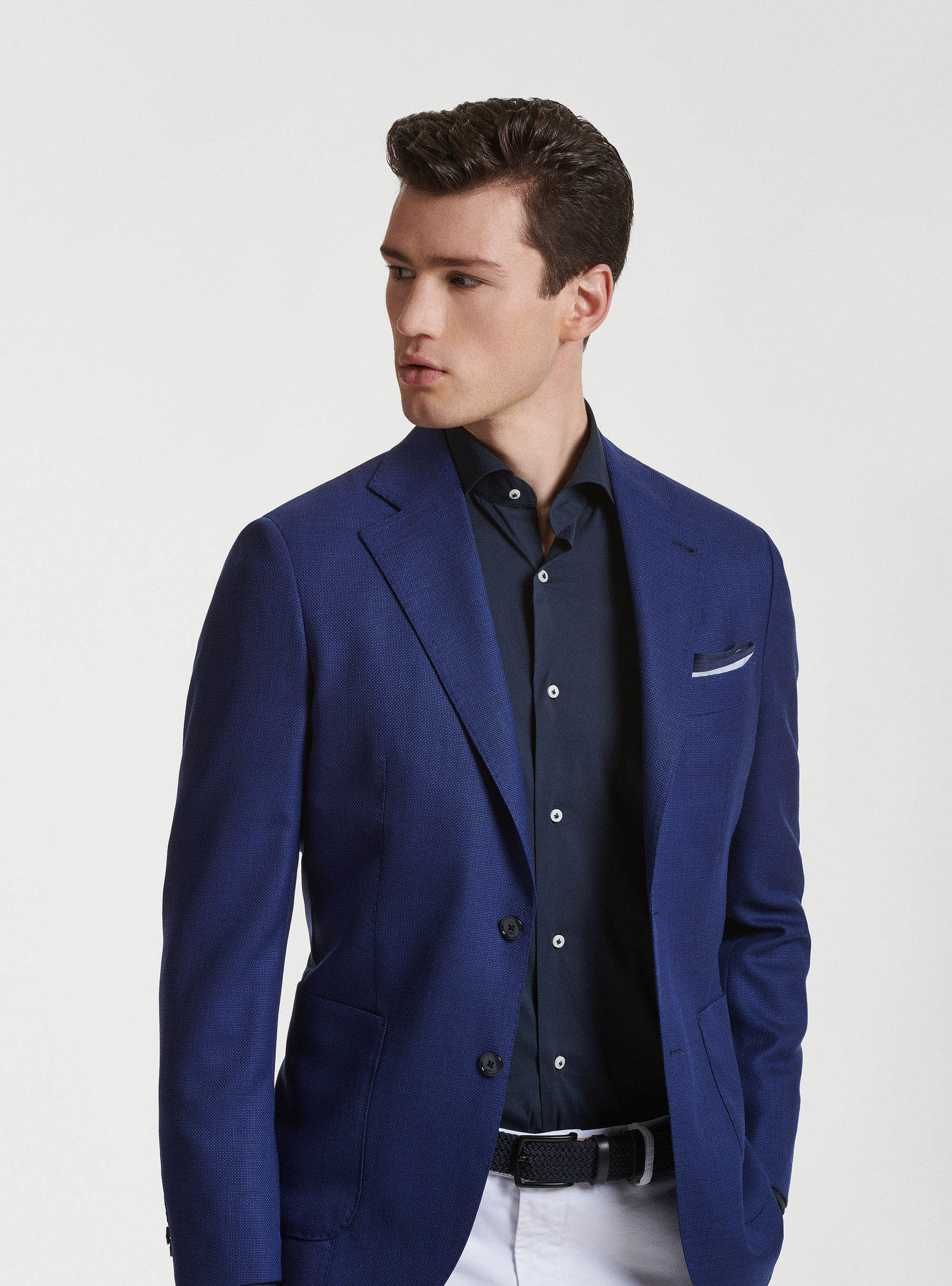 Veste en pure laine Vitale Barberis Canonico, BLEU