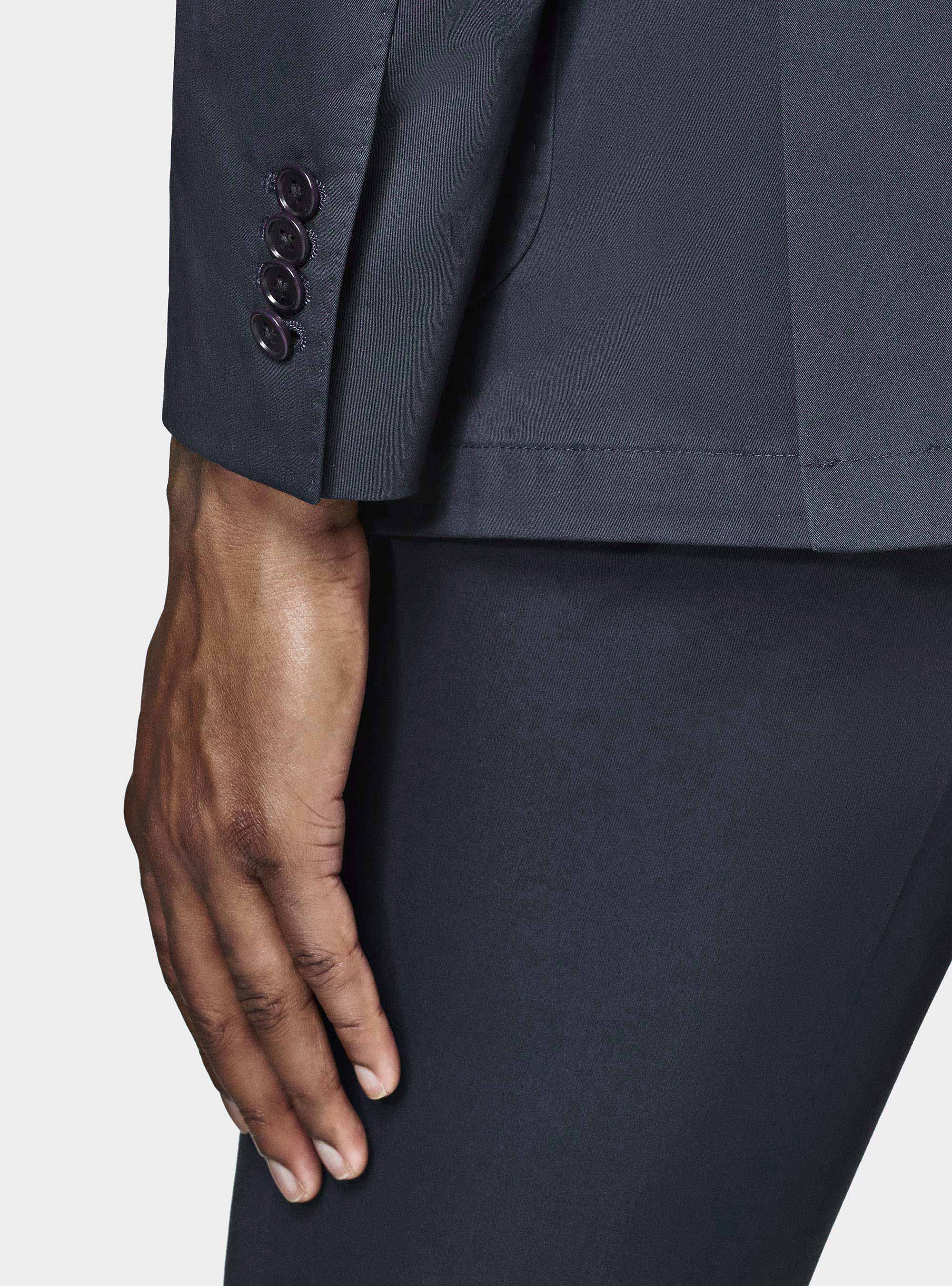 Giacca in cotone popeline, BLU NAVY