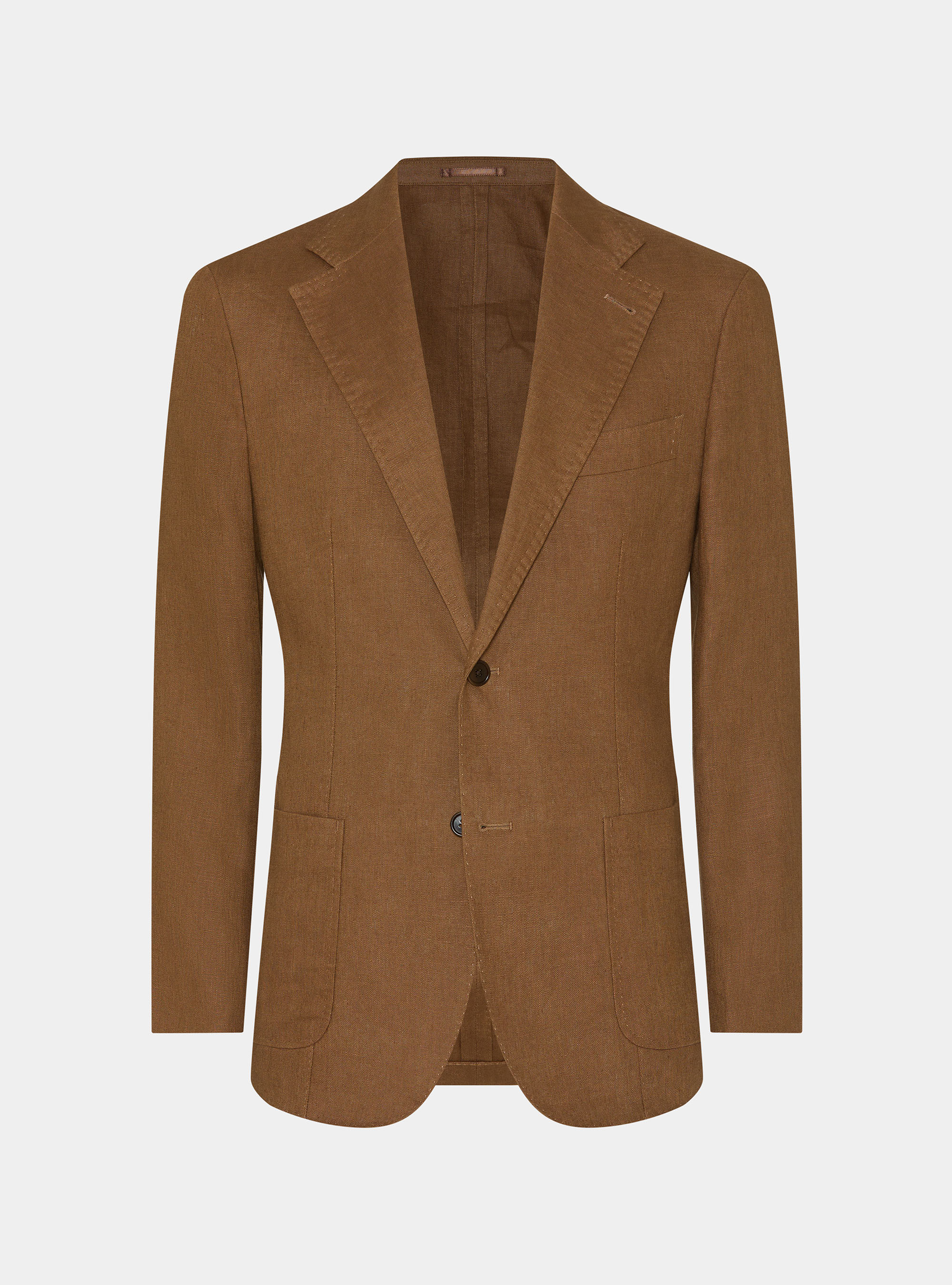 Veste de costume en pur lin, TABACCO 0533C