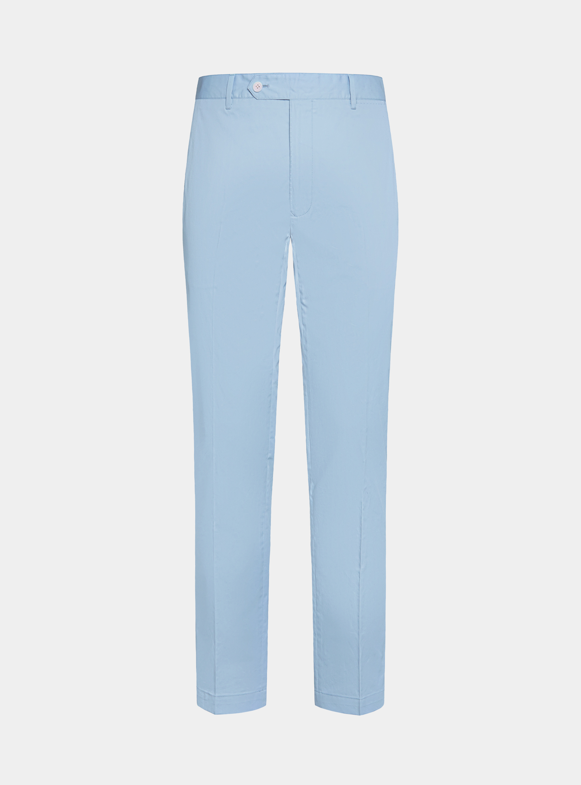 Pantaloni chino in twill leggero, AZZURRO