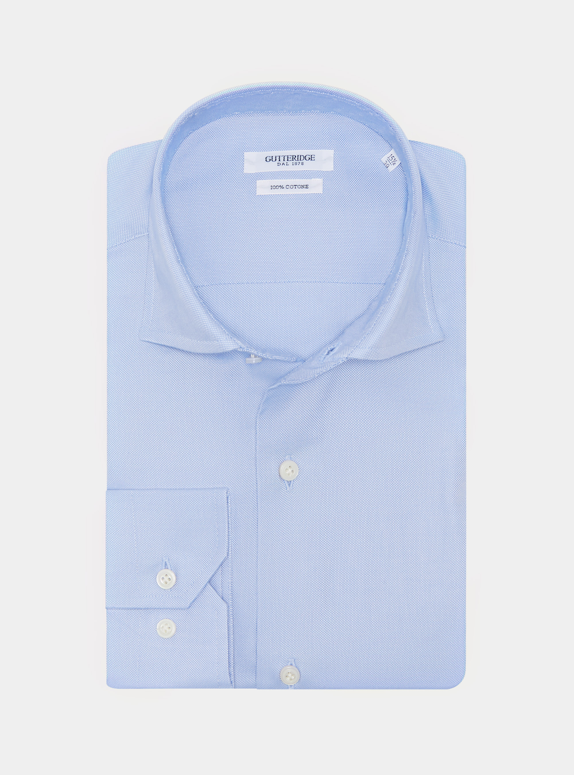 Camicia in cotone oxford, AZZURRO