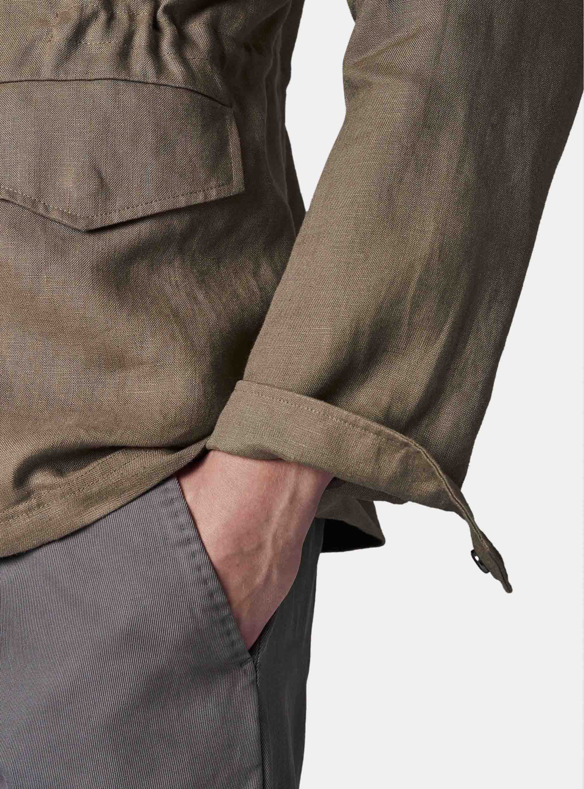 Pure linen jacket, MUD